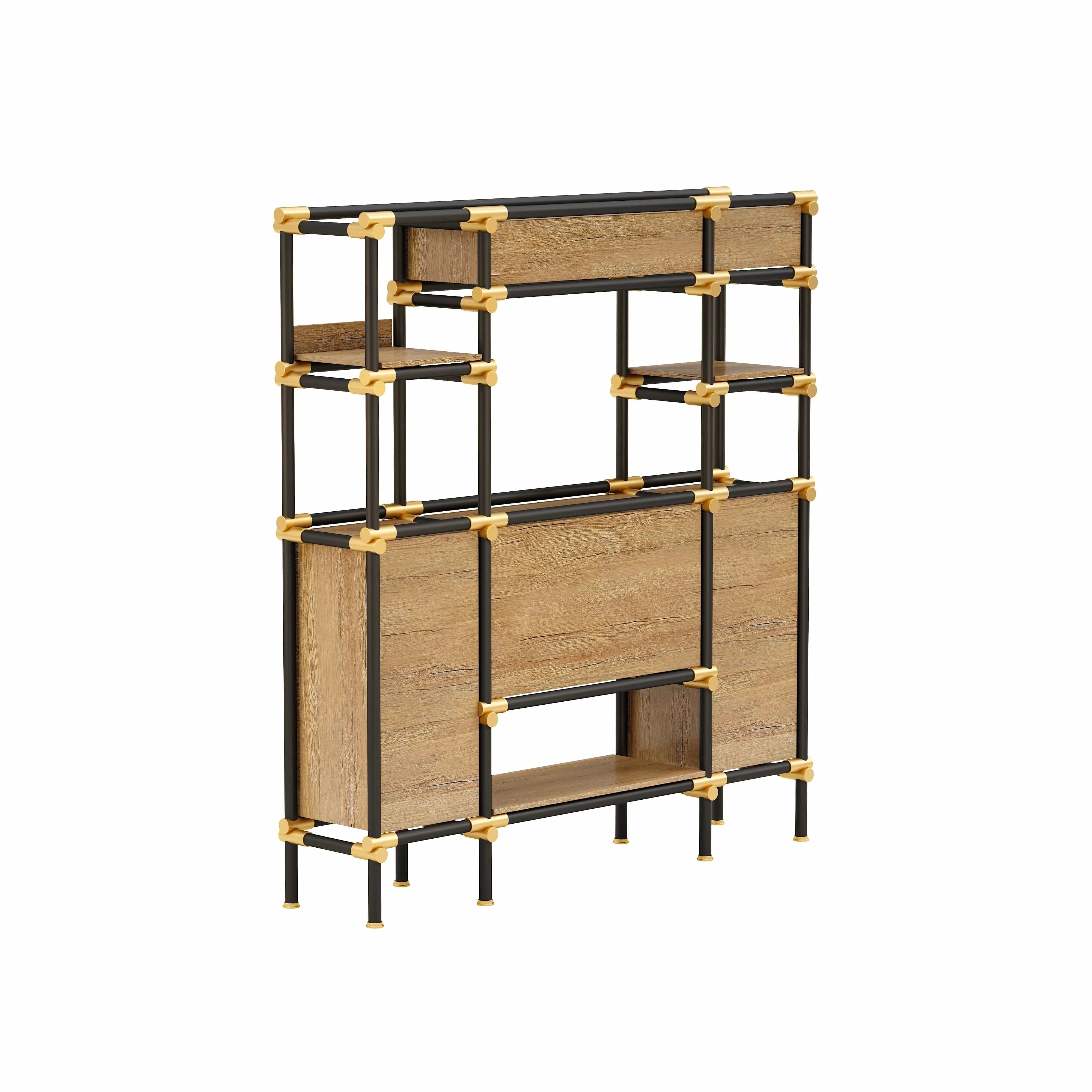 Nathaniel · 71″W Open Display Office Shelves & Storage