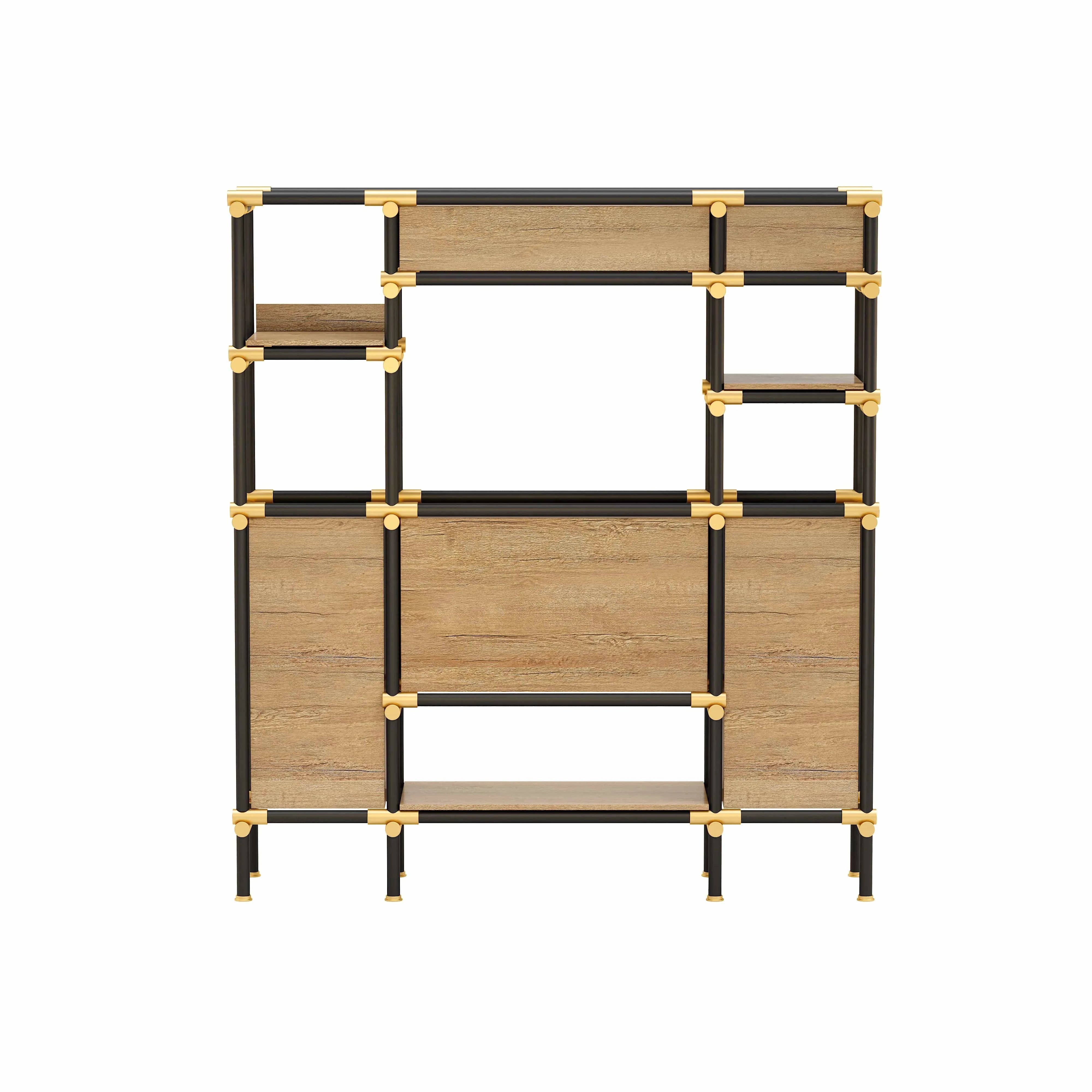 Nathaniel · 71″W Open Display Office Shelves & Storage