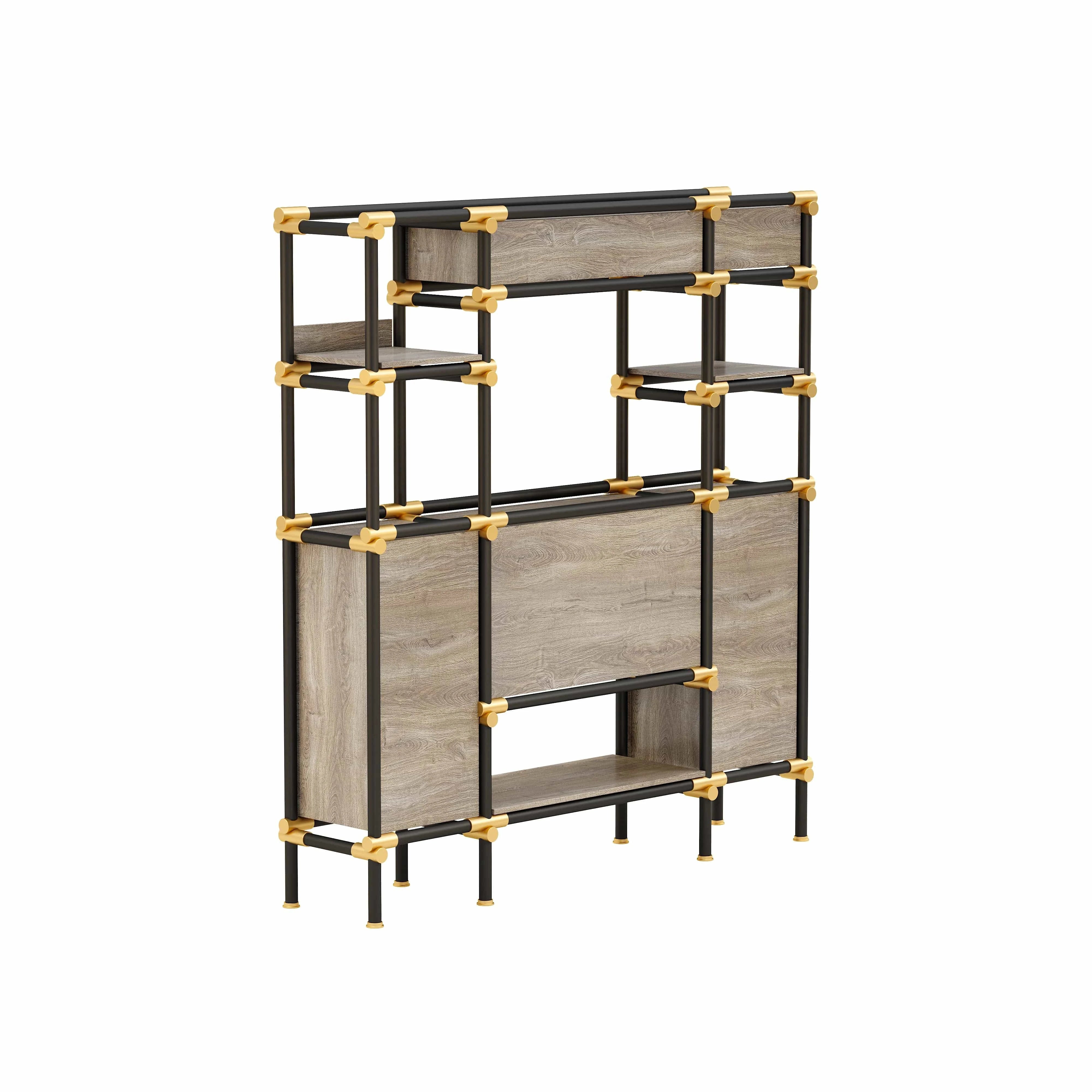 Nathaniel · 71″W Open Display Office Shelves & Storage