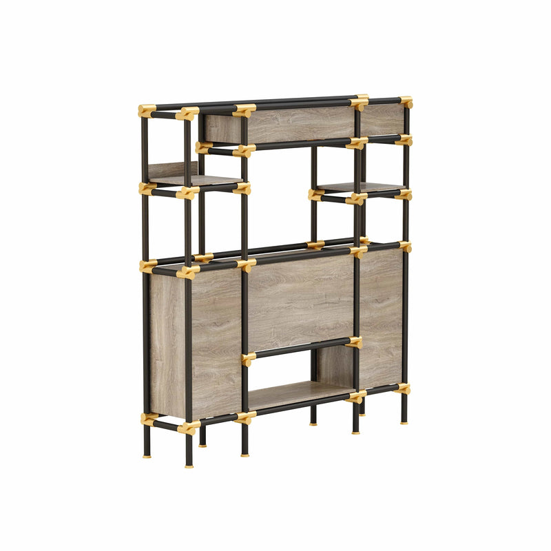 Nathaniel · 71″W Open Display Office Shelves & Storage