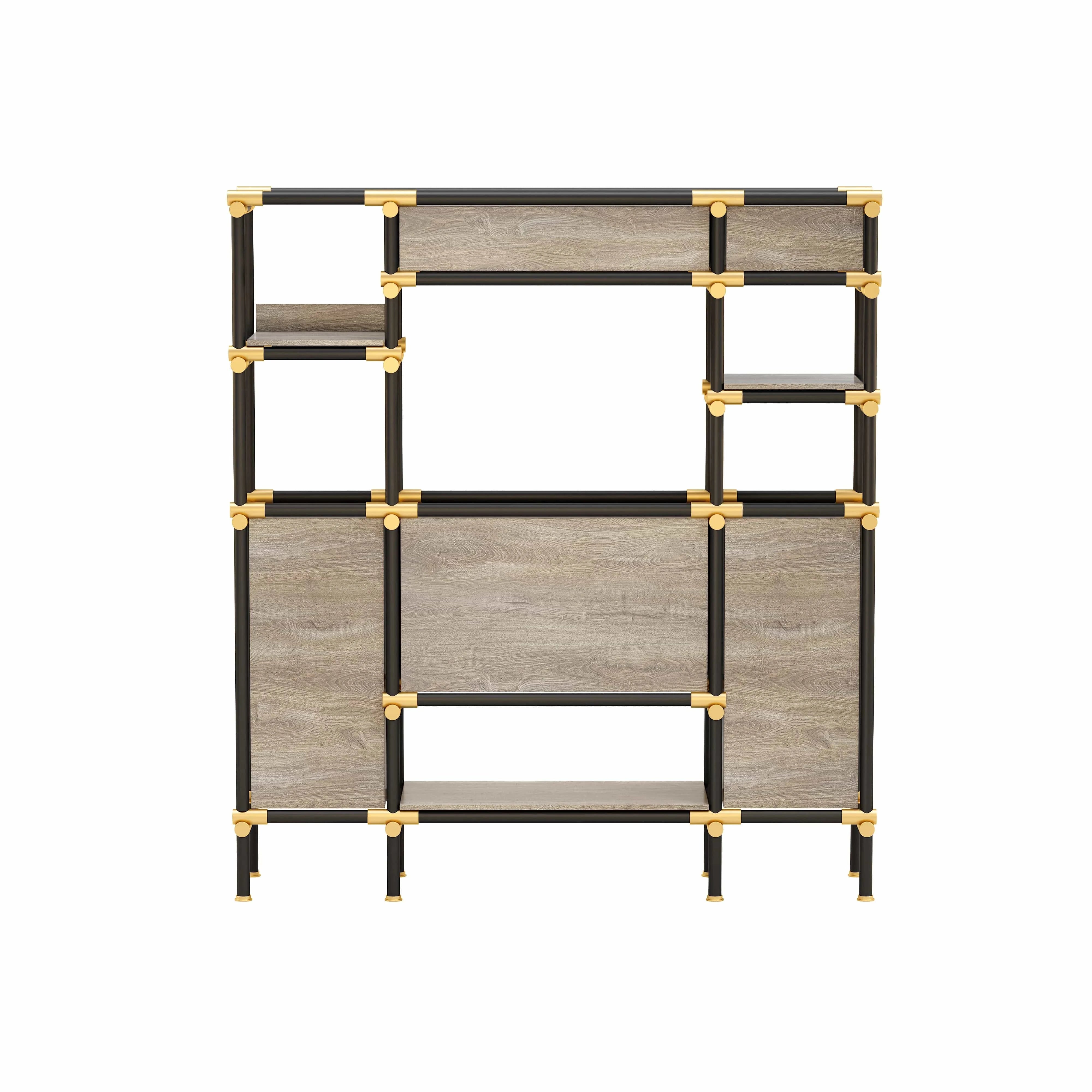 Nathaniel · 71″W Open Display Office Shelves & Storage