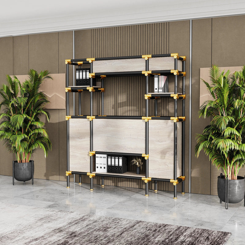 Nathaniel · 71″W Open Display Office Shelves & Storage