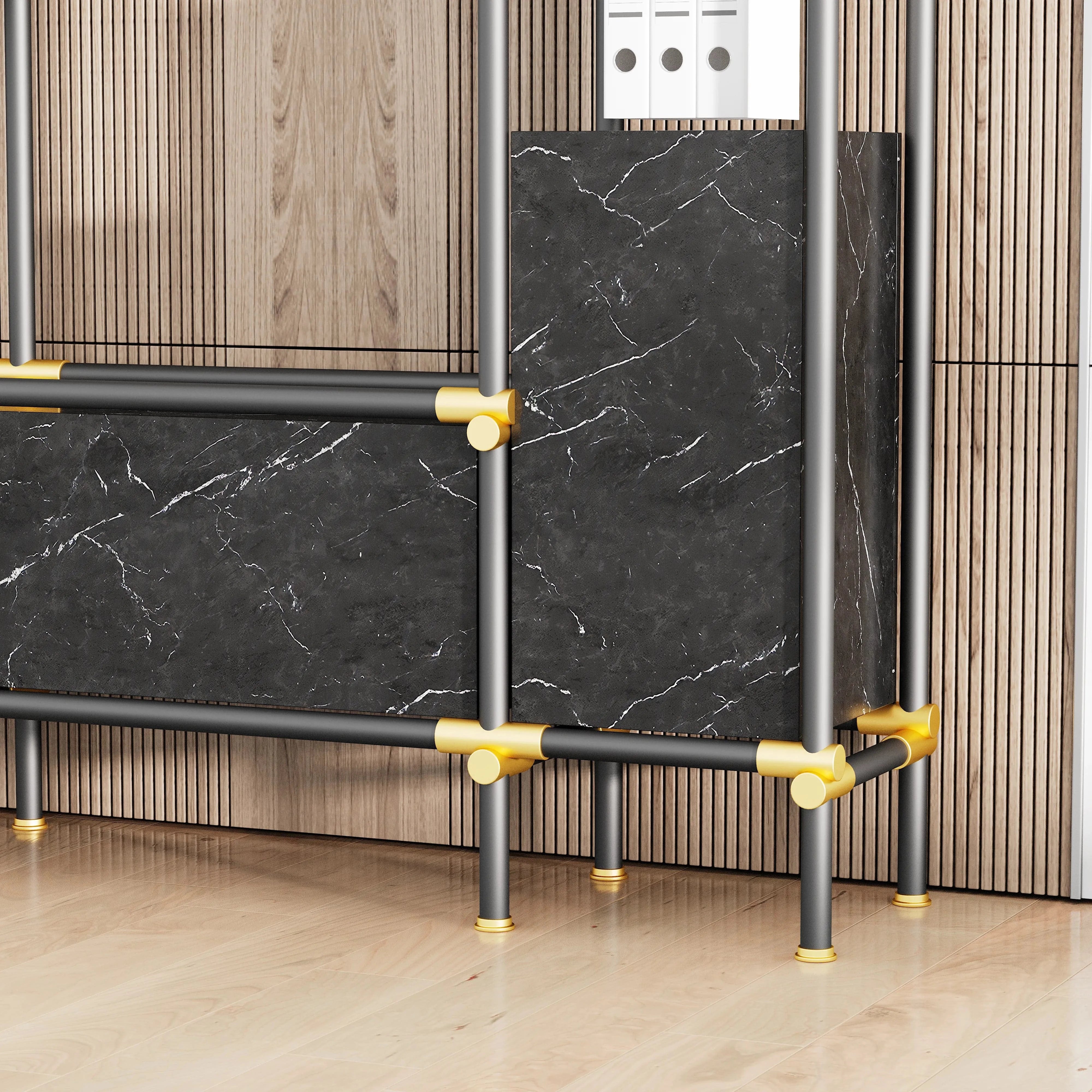 Nathaniel · 71″W Open Display Office Shelves & Storage