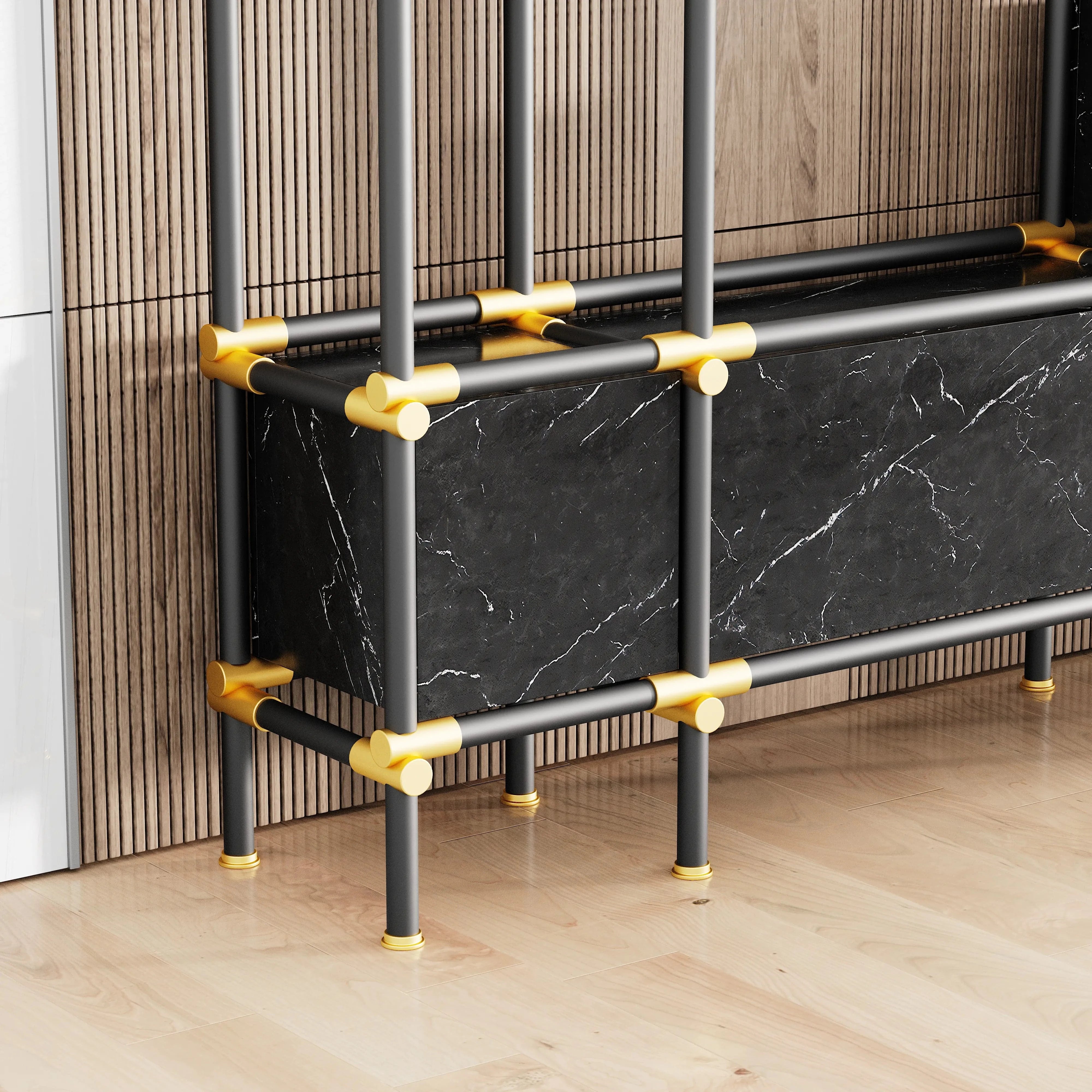 Nathaniel · 71″W Open Display Office Shelves & Storage