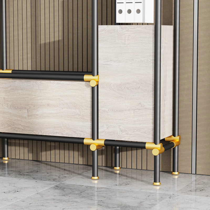Nathaniel · 71″W Open Display Office Shelves & Storage