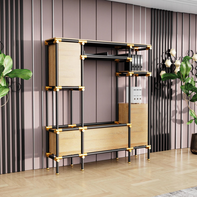 Nathaniel · 71″W Open Display Office Shelves & Storage