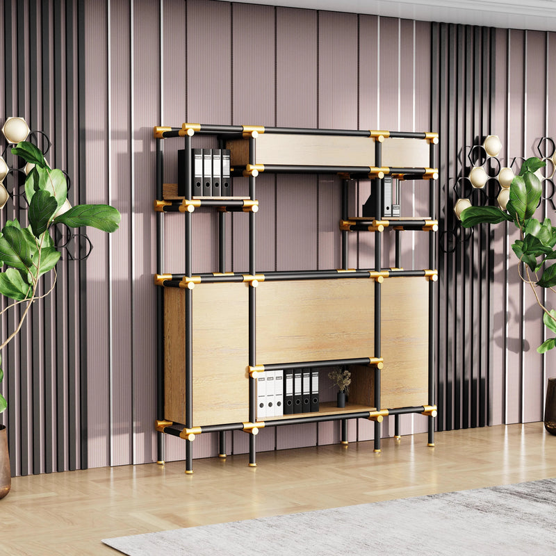 Nathaniel · 71″W Open Display Office Shelves & Storage