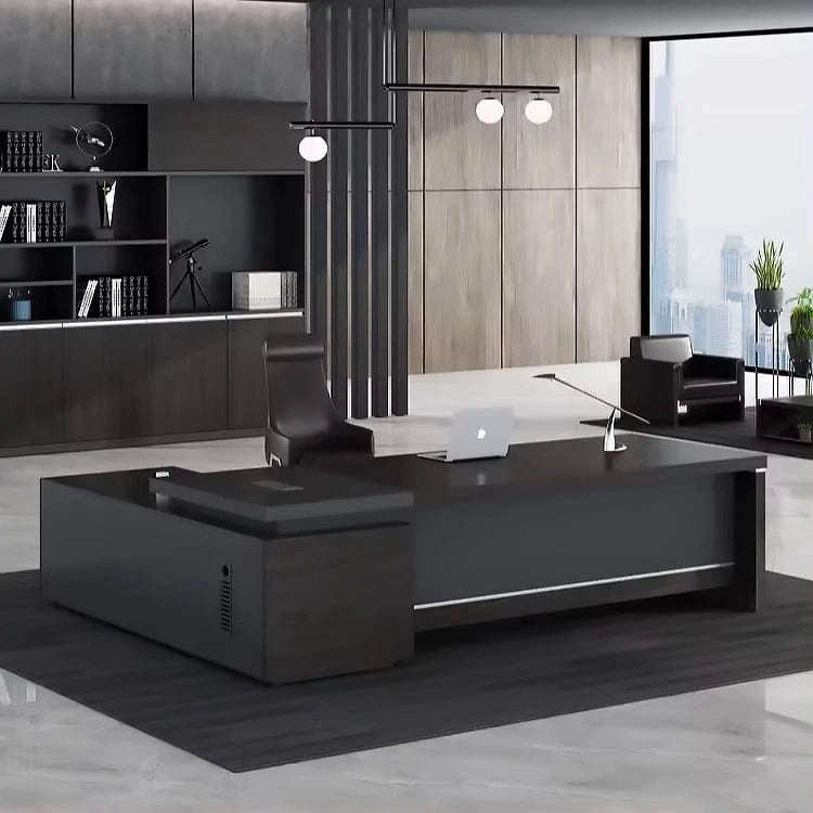 Ned ยท Modern L-Shaped Executive Desk