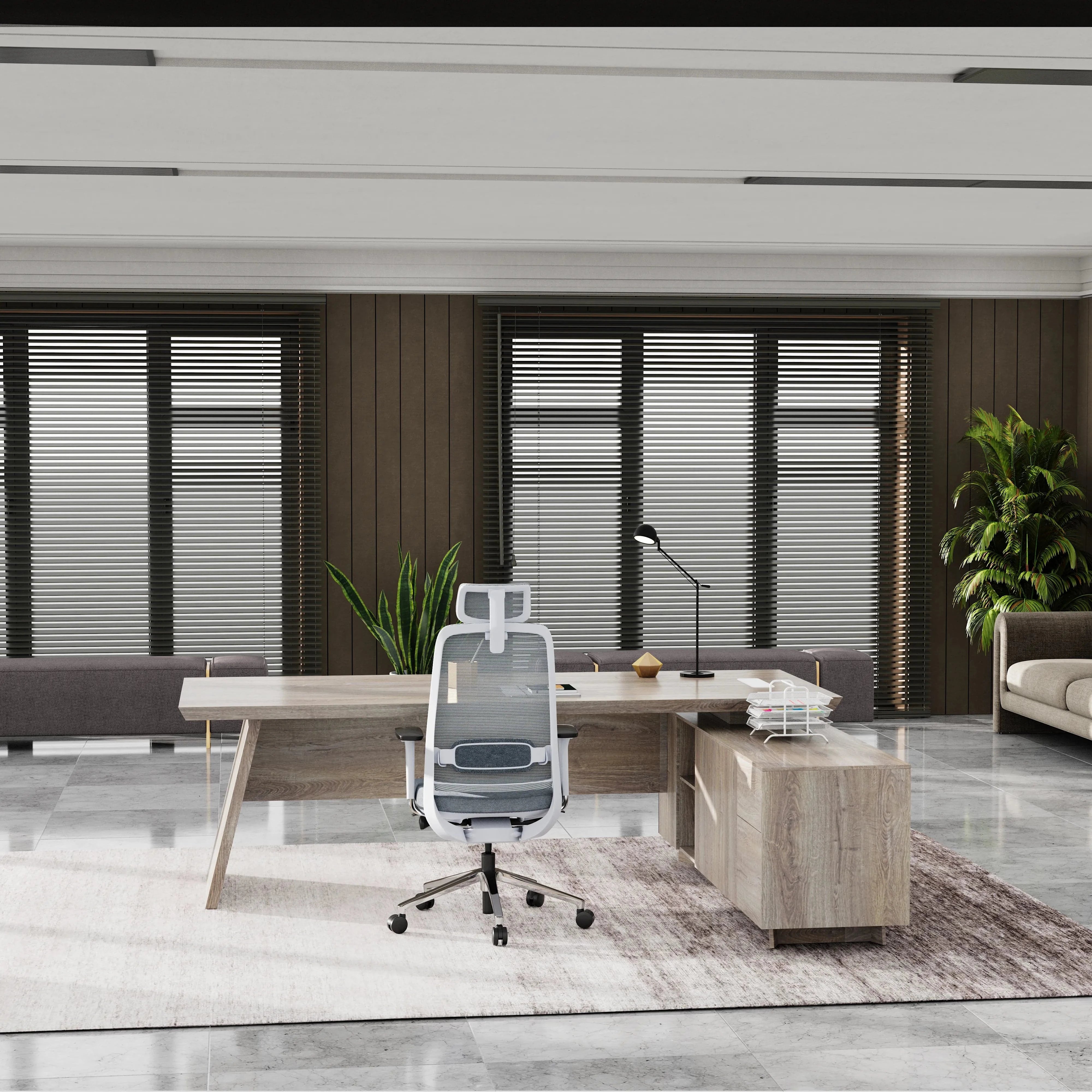 Nepal ยท Modern L-Shaped Executive Desk