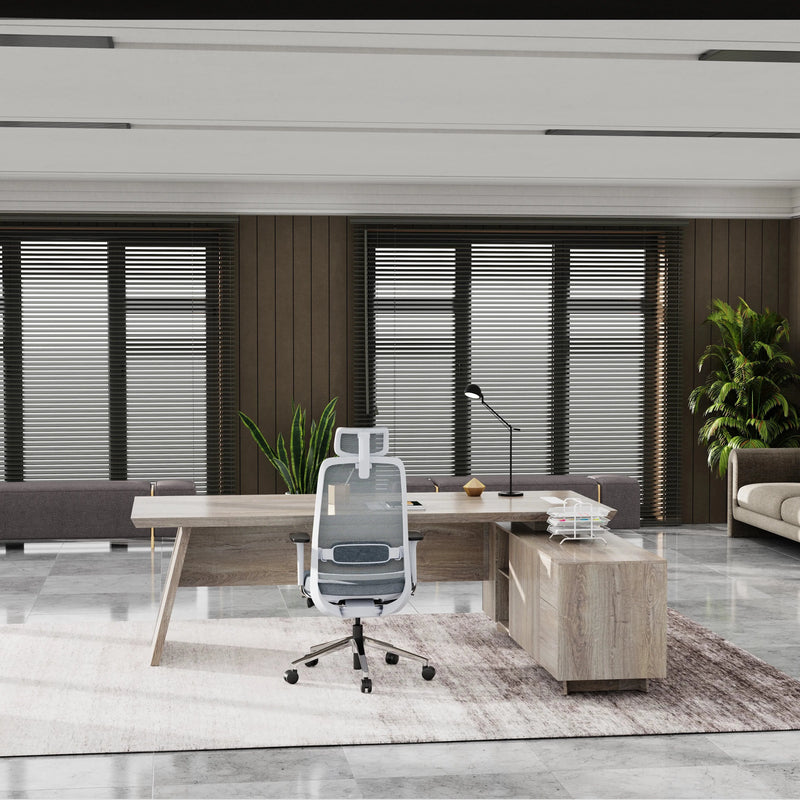 Nepal ยท Modern L-Shaped Executive Desk
