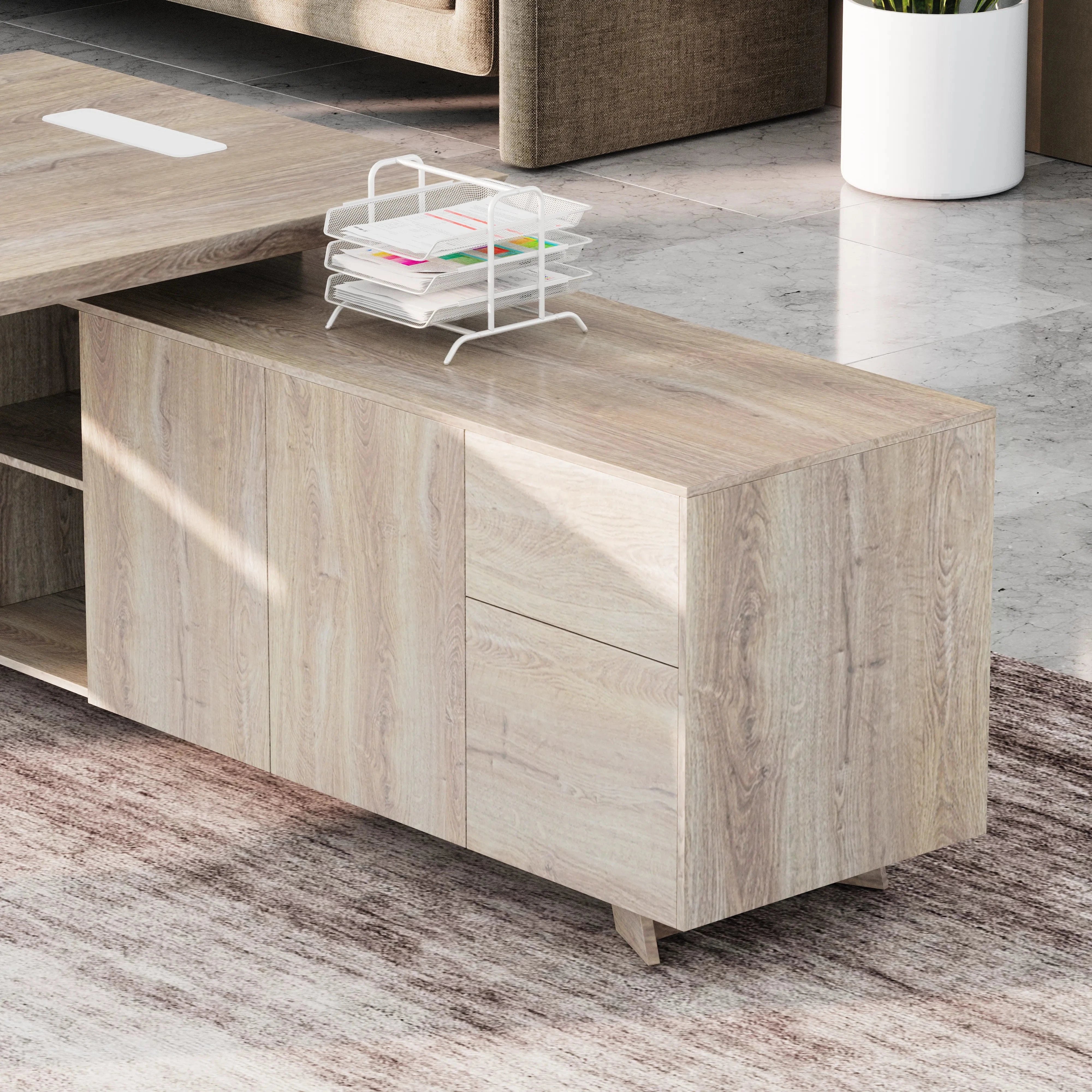 Nepal ยท Modern L-Shaped Executive Desk