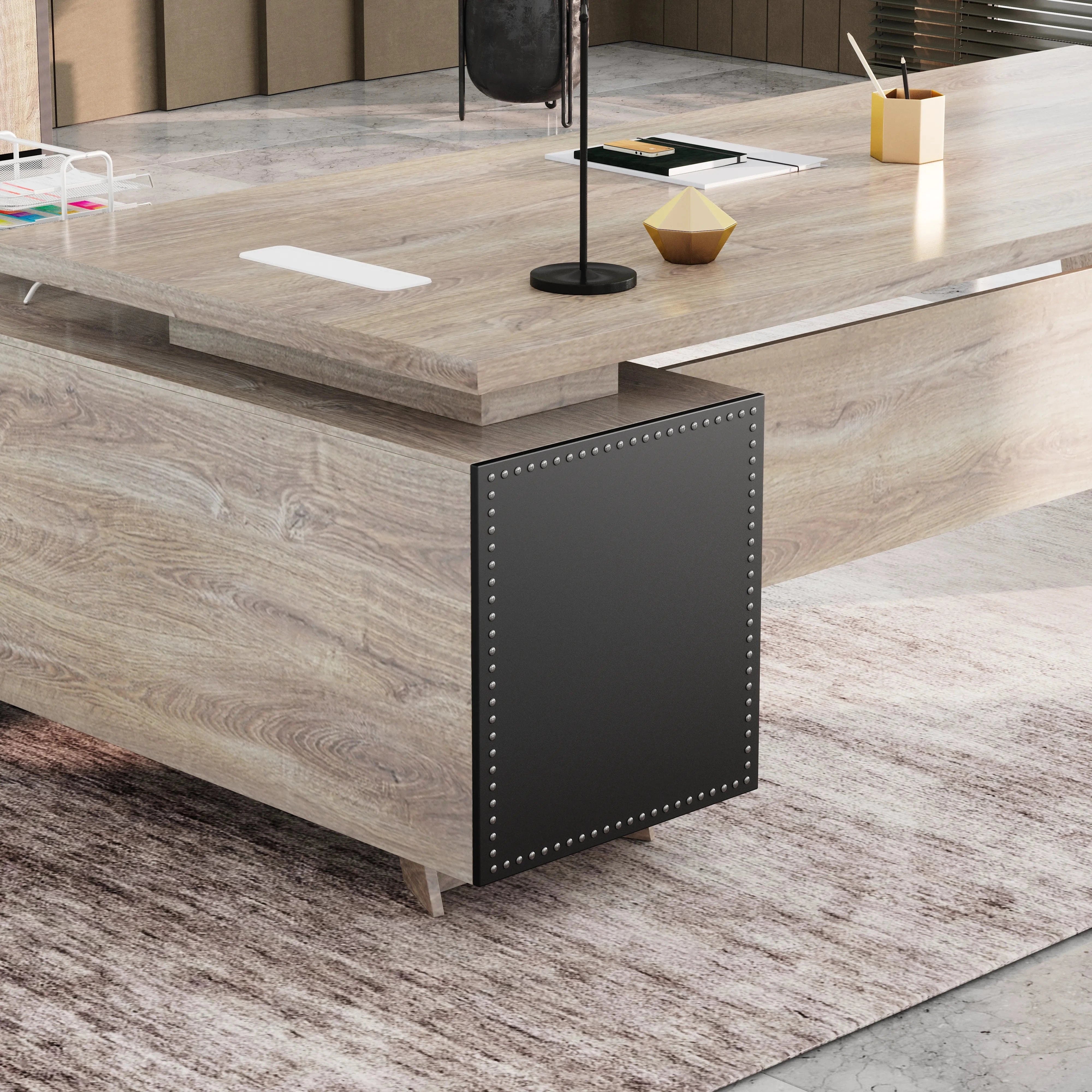 Nepal ยท Modern L-Shaped Executive Desk