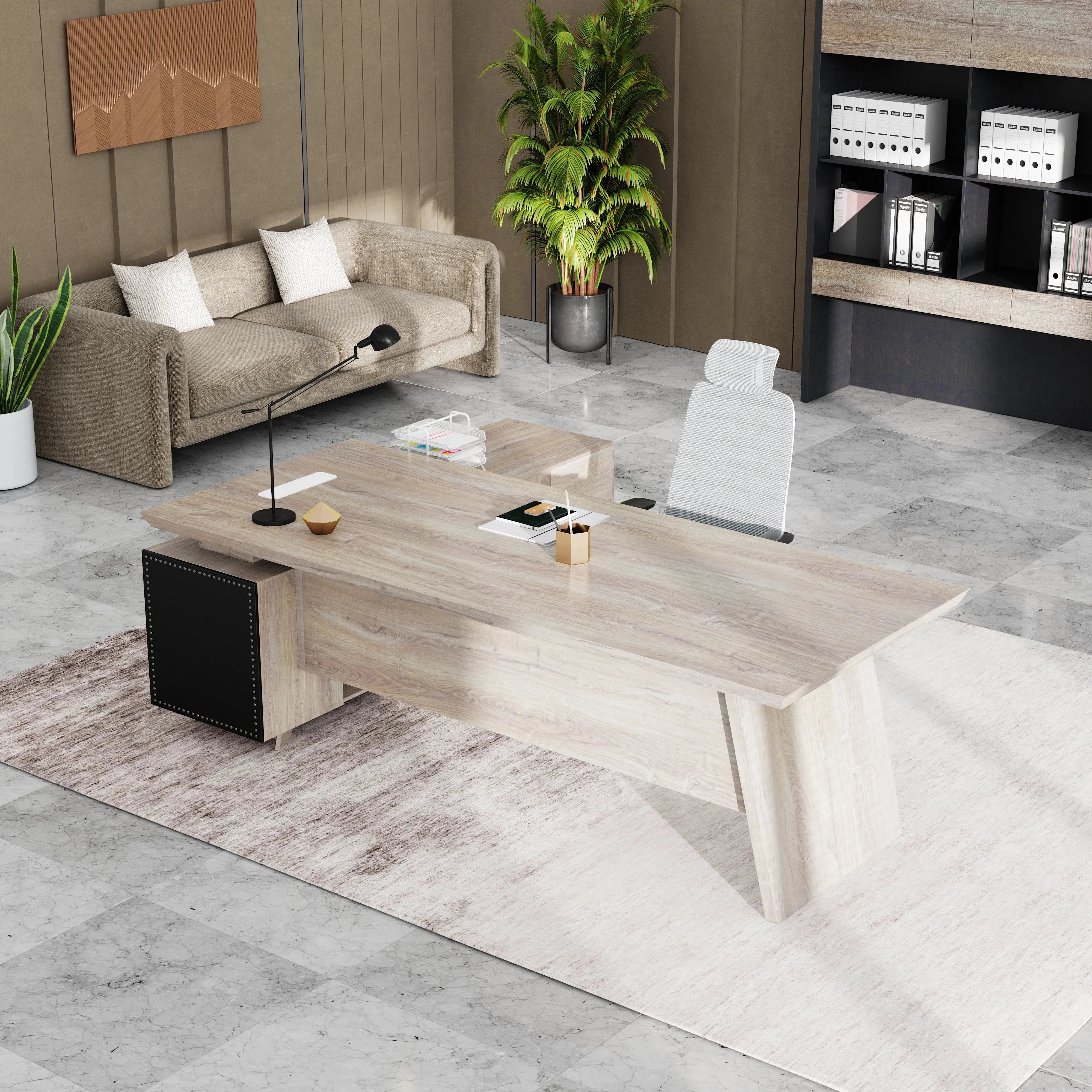 Nepal ยท Modern L-Shaped Executive Desk