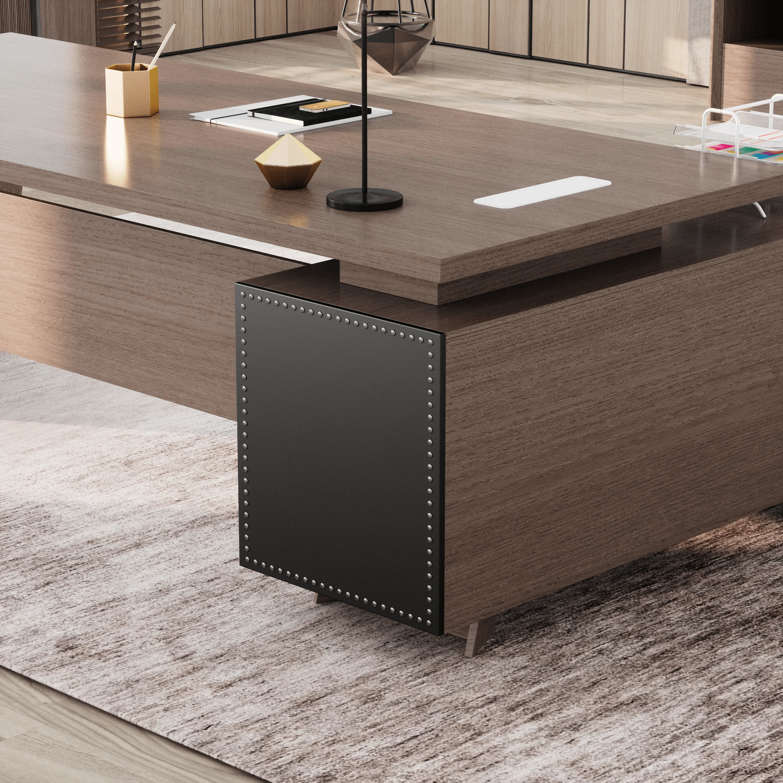 Nepal ยท Modern L-Shaped Executive Desk