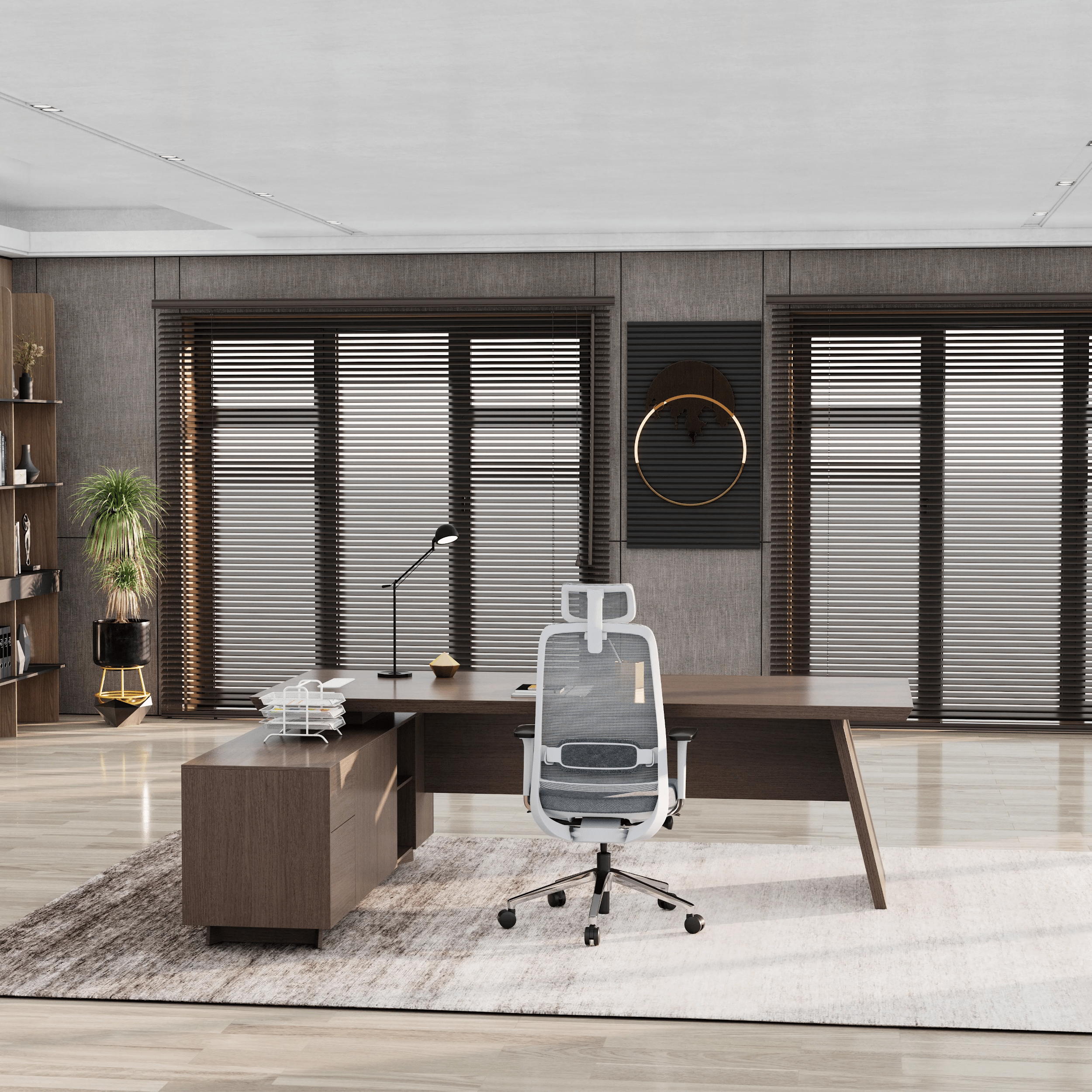 Nepal ยท Modern L-Shaped Executive Desk