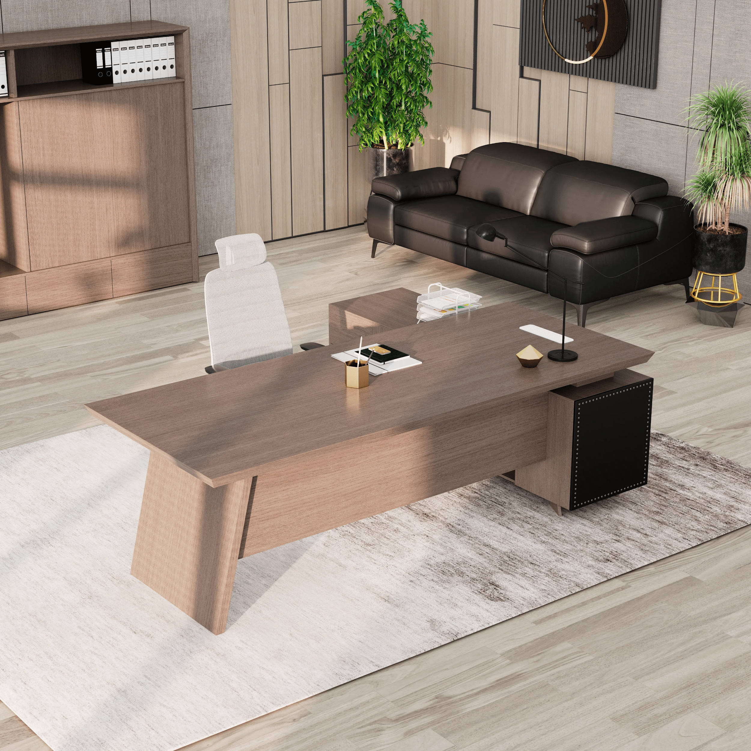 Nepal ยท Modern L-Shaped Executive Desk