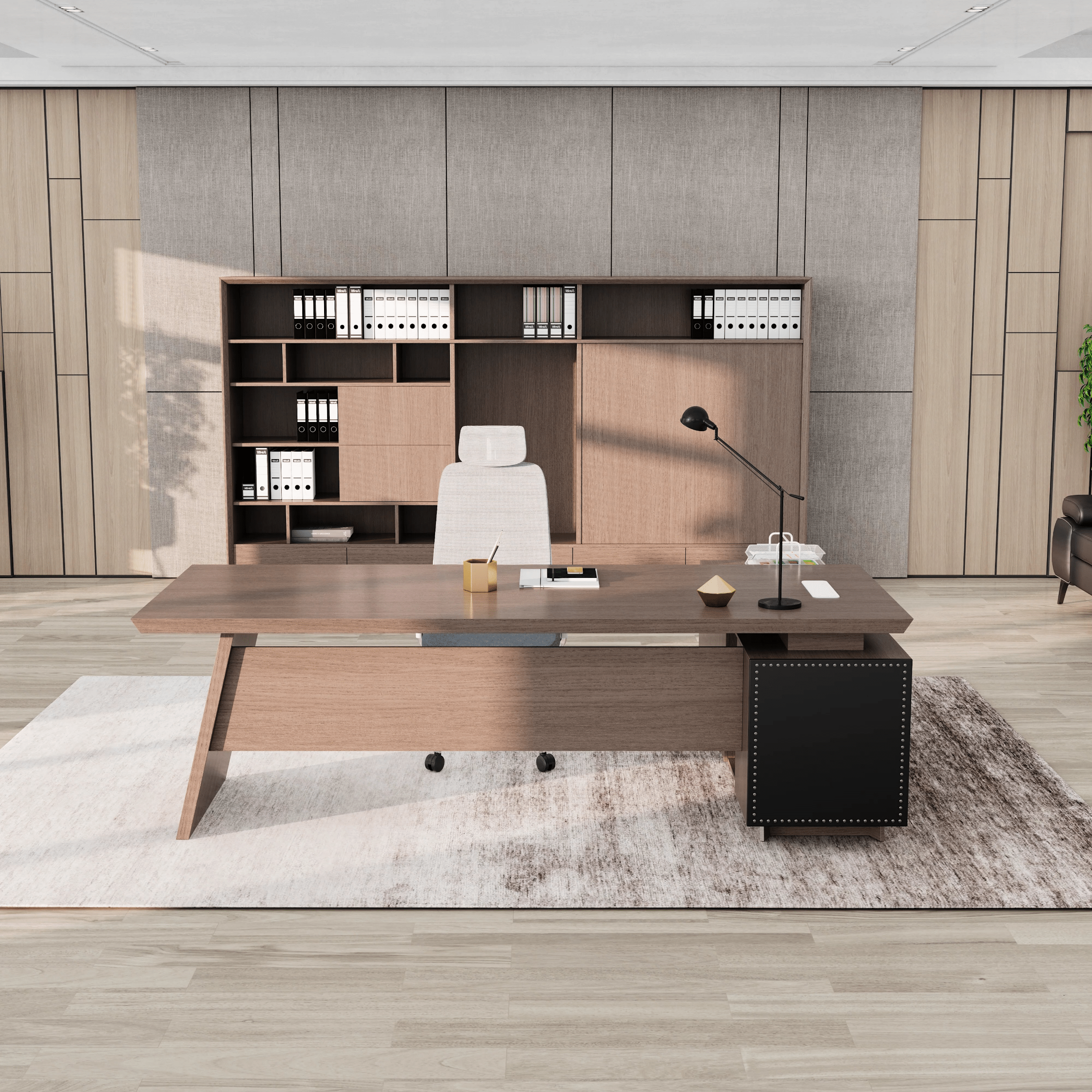 Nepal ยท Modern L-Shaped Executive Desk