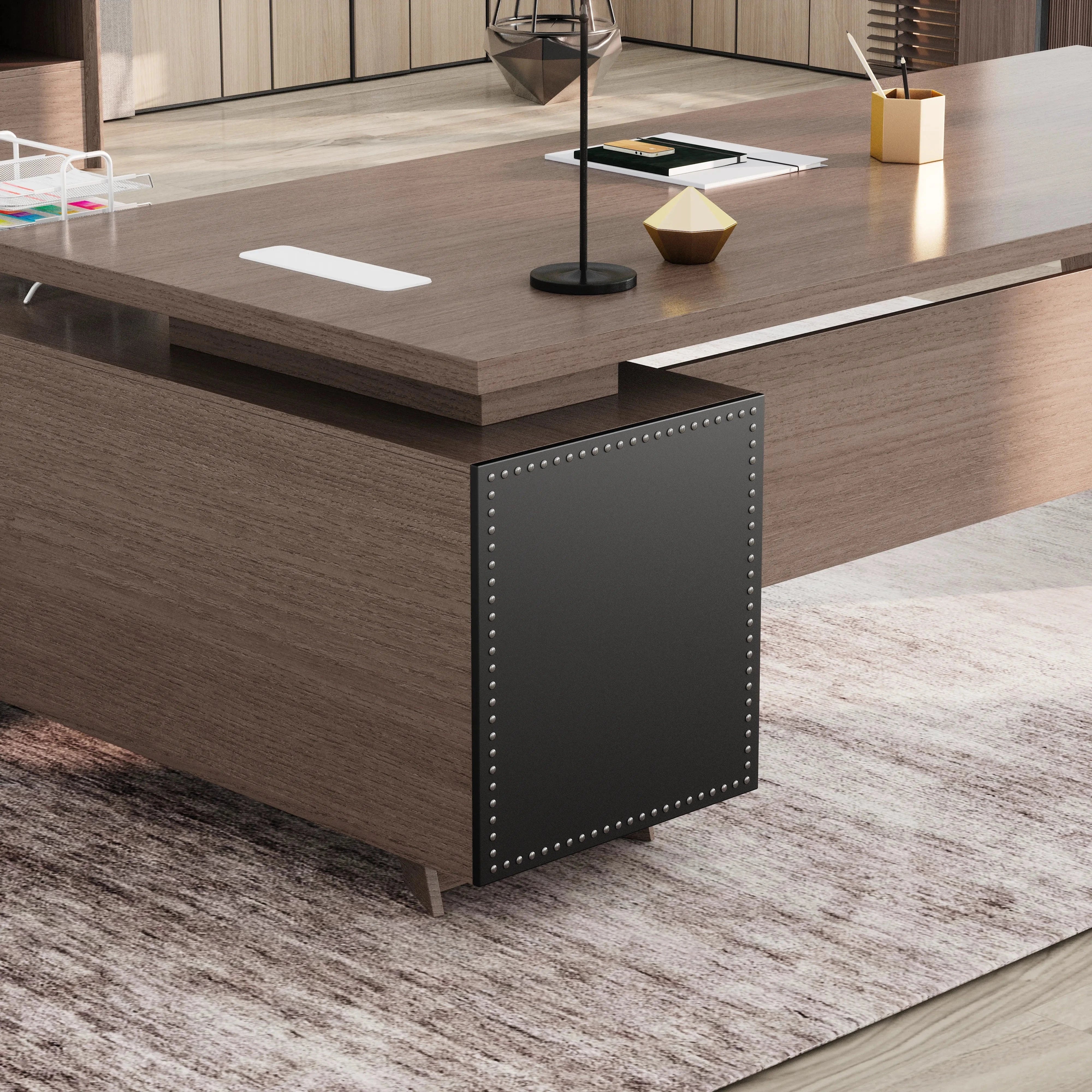 Nepal ยท Modern L-Shaped Executive Desk