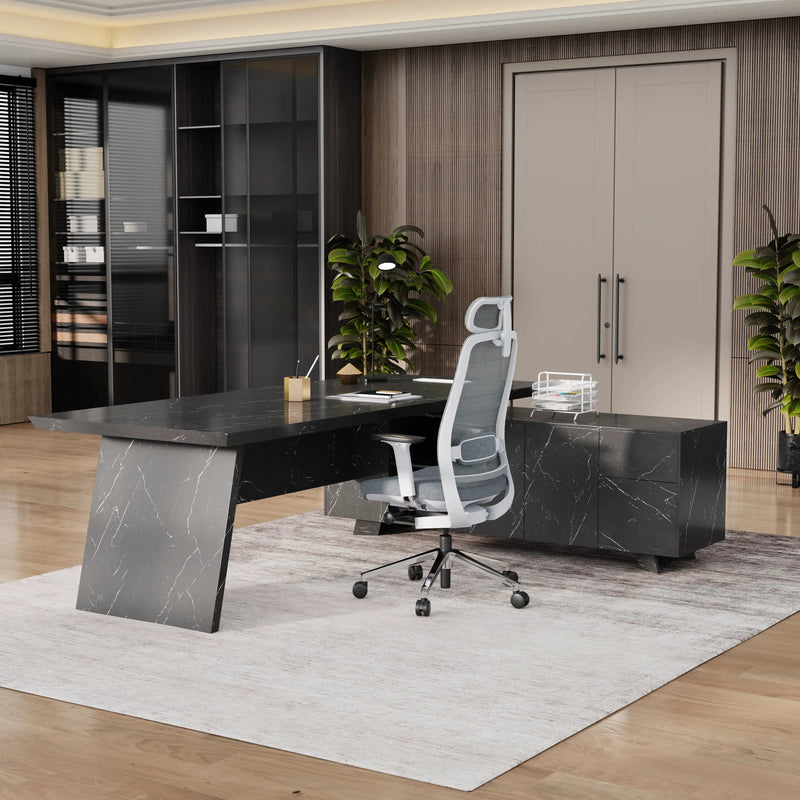 Nepal ยท Modern L-Shaped Executive Desk