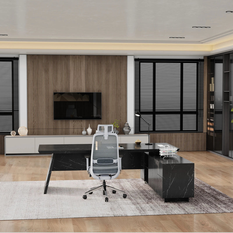 Nepal ยท Modern L-Shaped Executive Desk