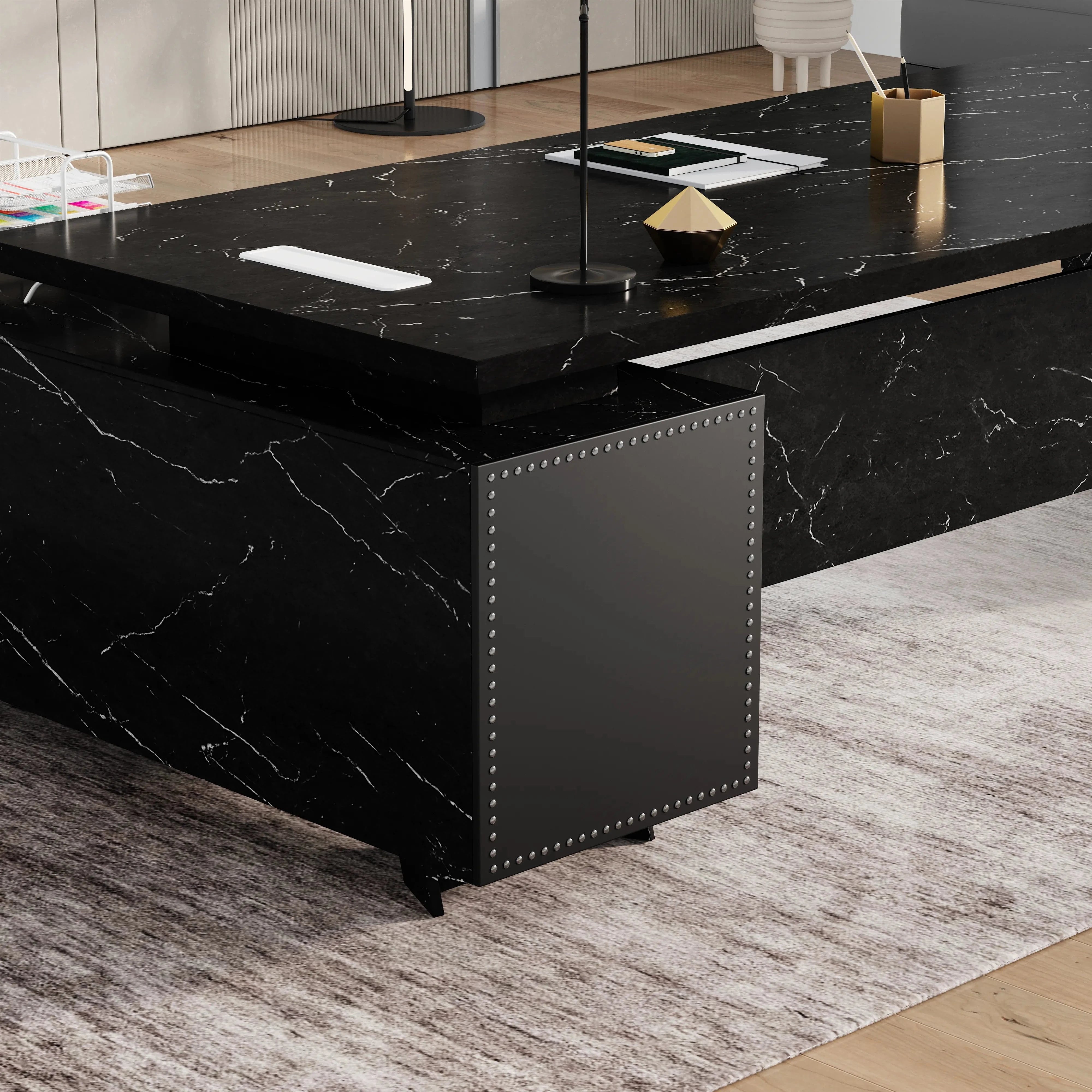 Nepal ยท Modern L-Shaped Executive Desk