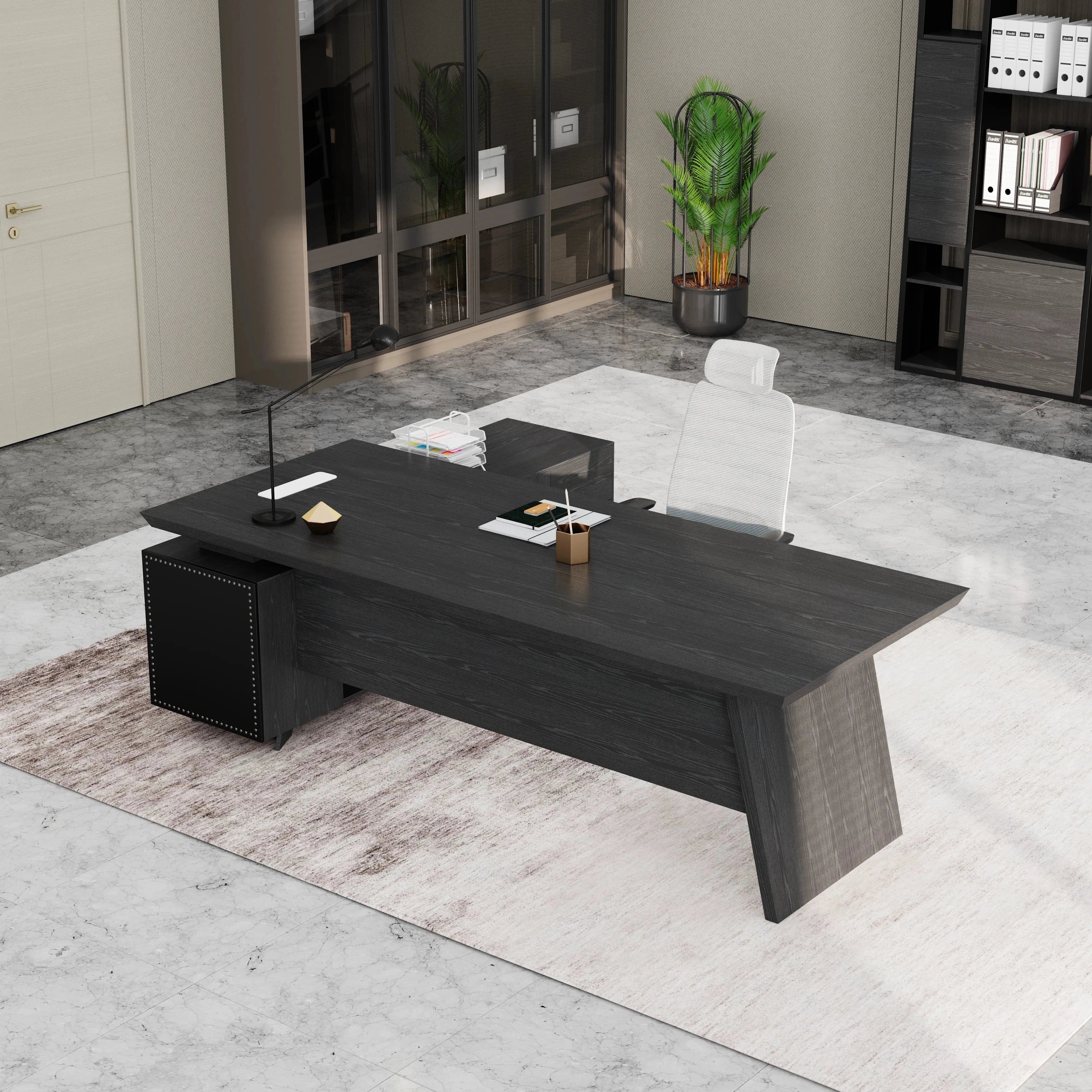 Nepal ยท Modern L-Shaped Executive Desk