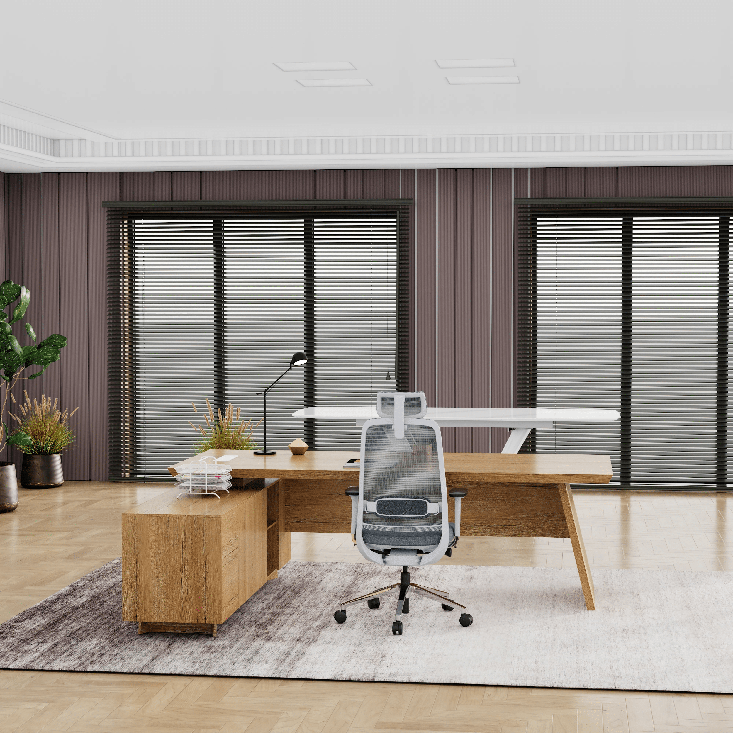 Nepal ยท Modern L-Shaped Executive Desk