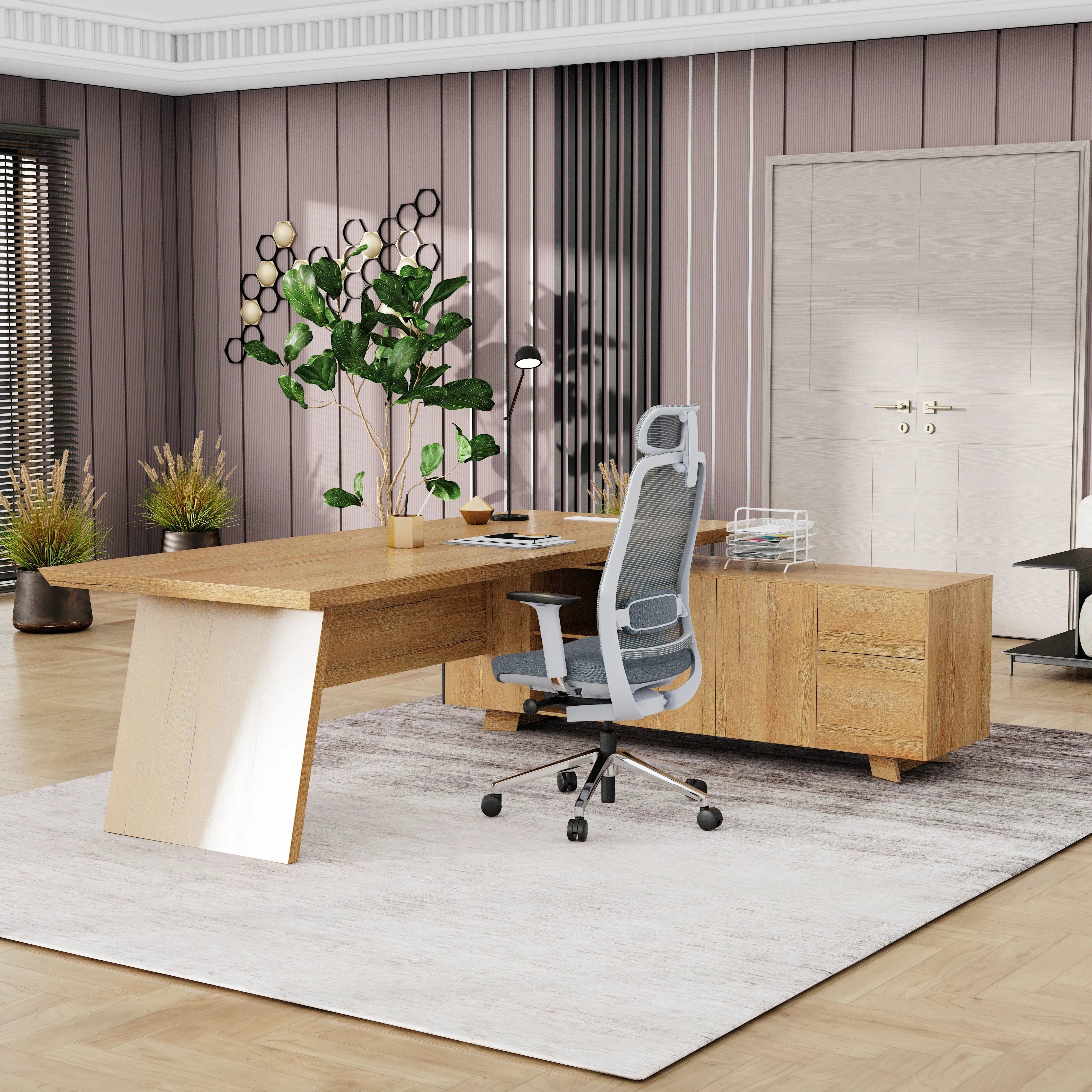 Nepal ยท Modern L-Shaped Executive Desk
