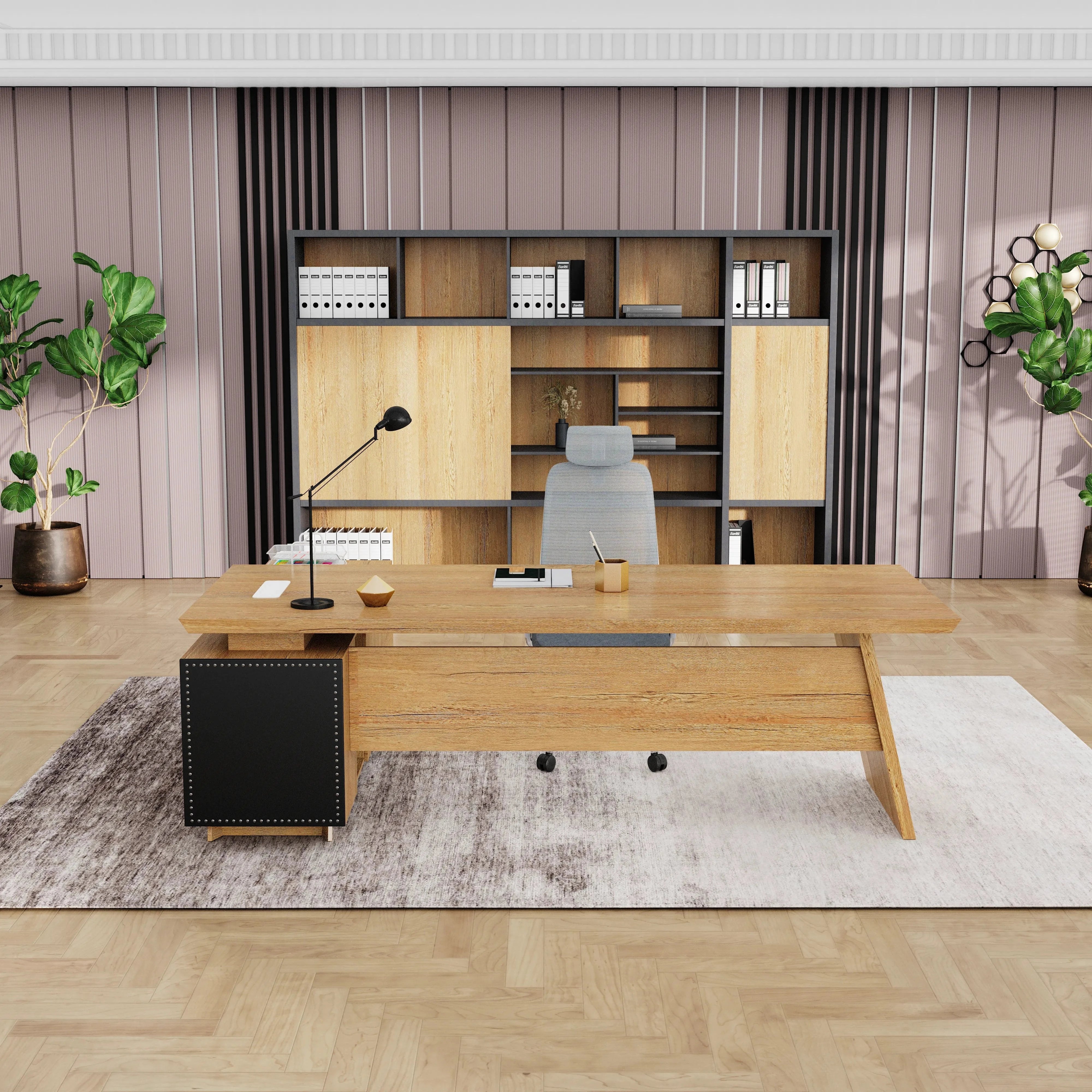Nepal ยท Modern L-Shaped Executive Desk