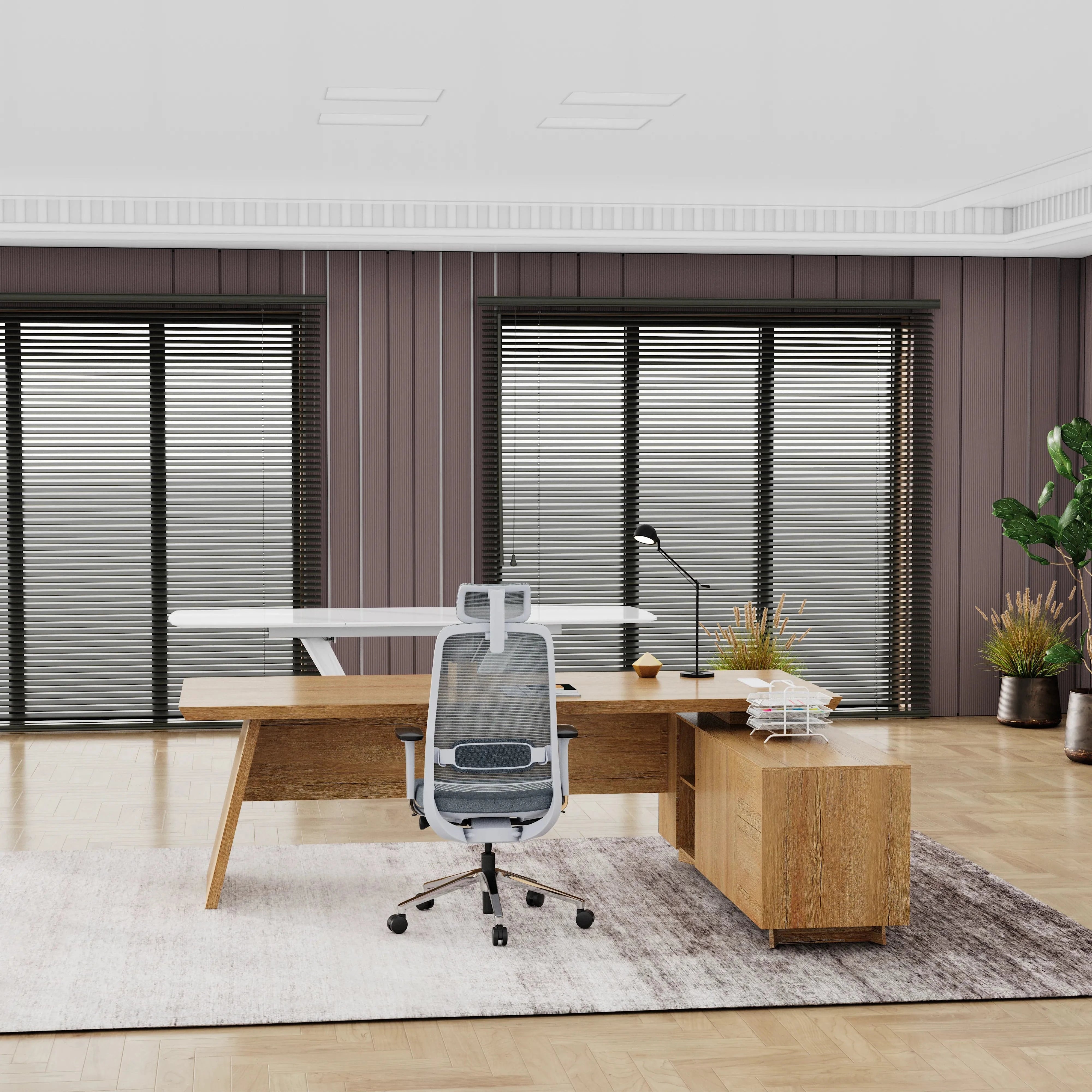 Nepal ยท Modern L-Shaped Executive Desk