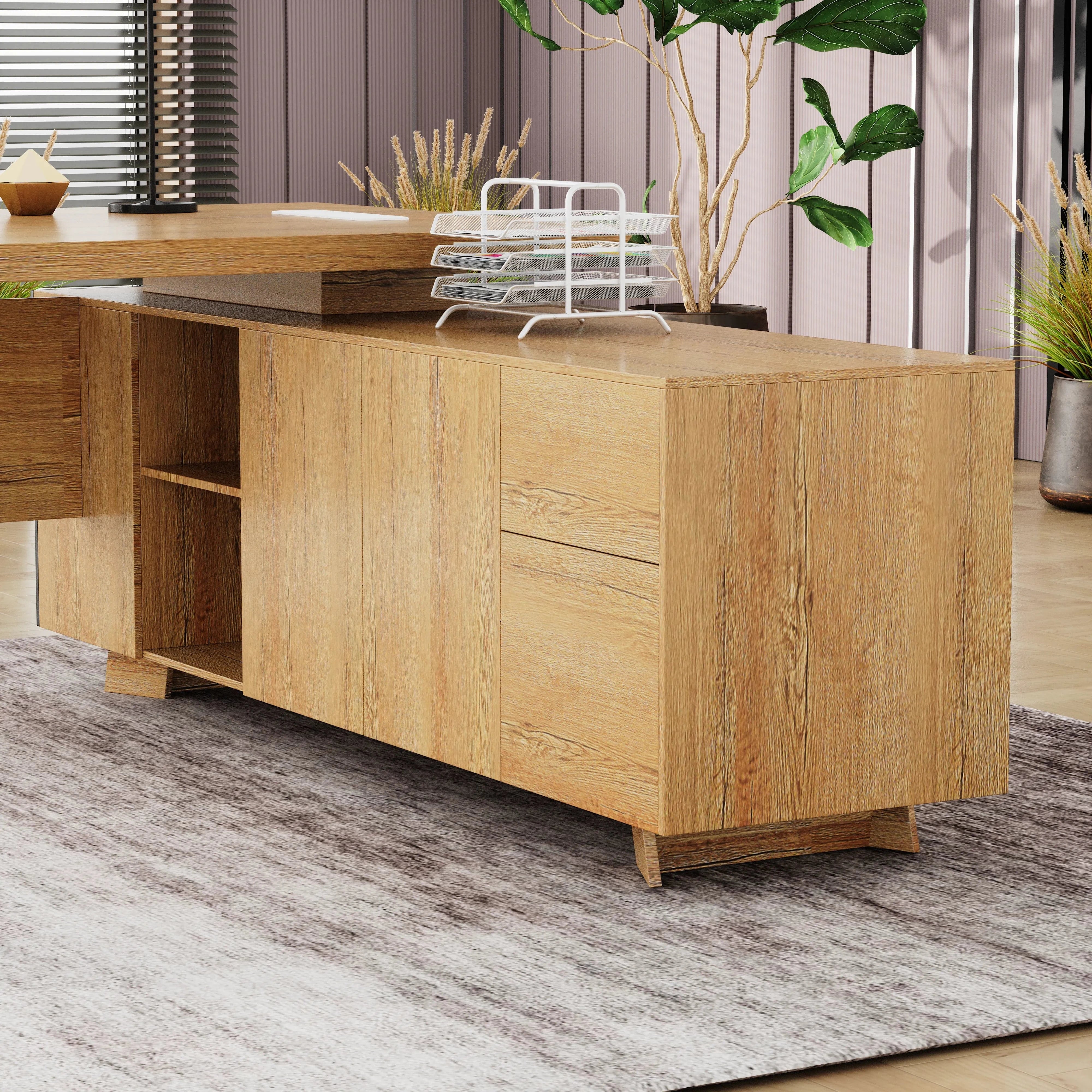 Nepal ยท Modern L-Shaped Executive Desk