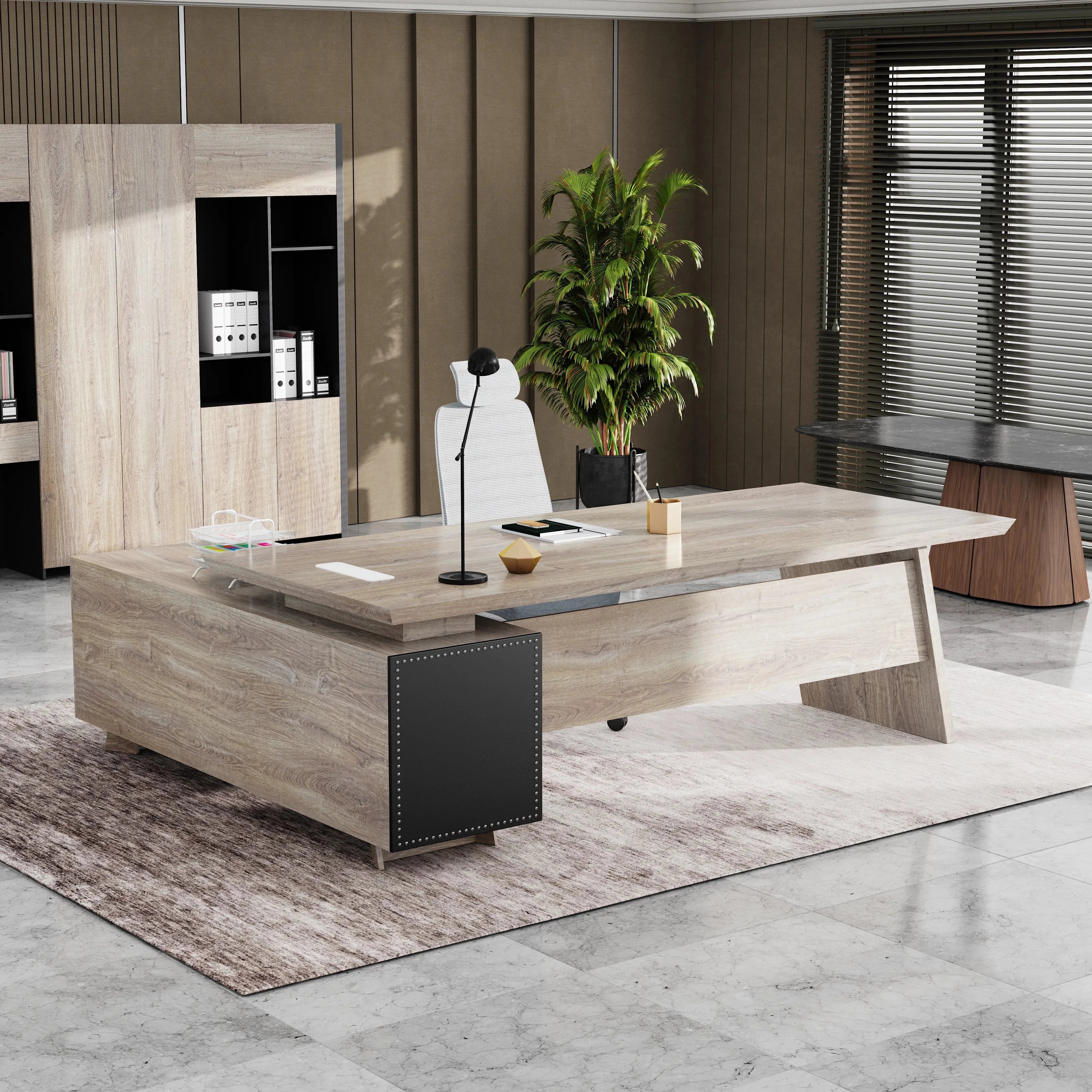 Nepal ยท Modern L-Shaped Executive Desk