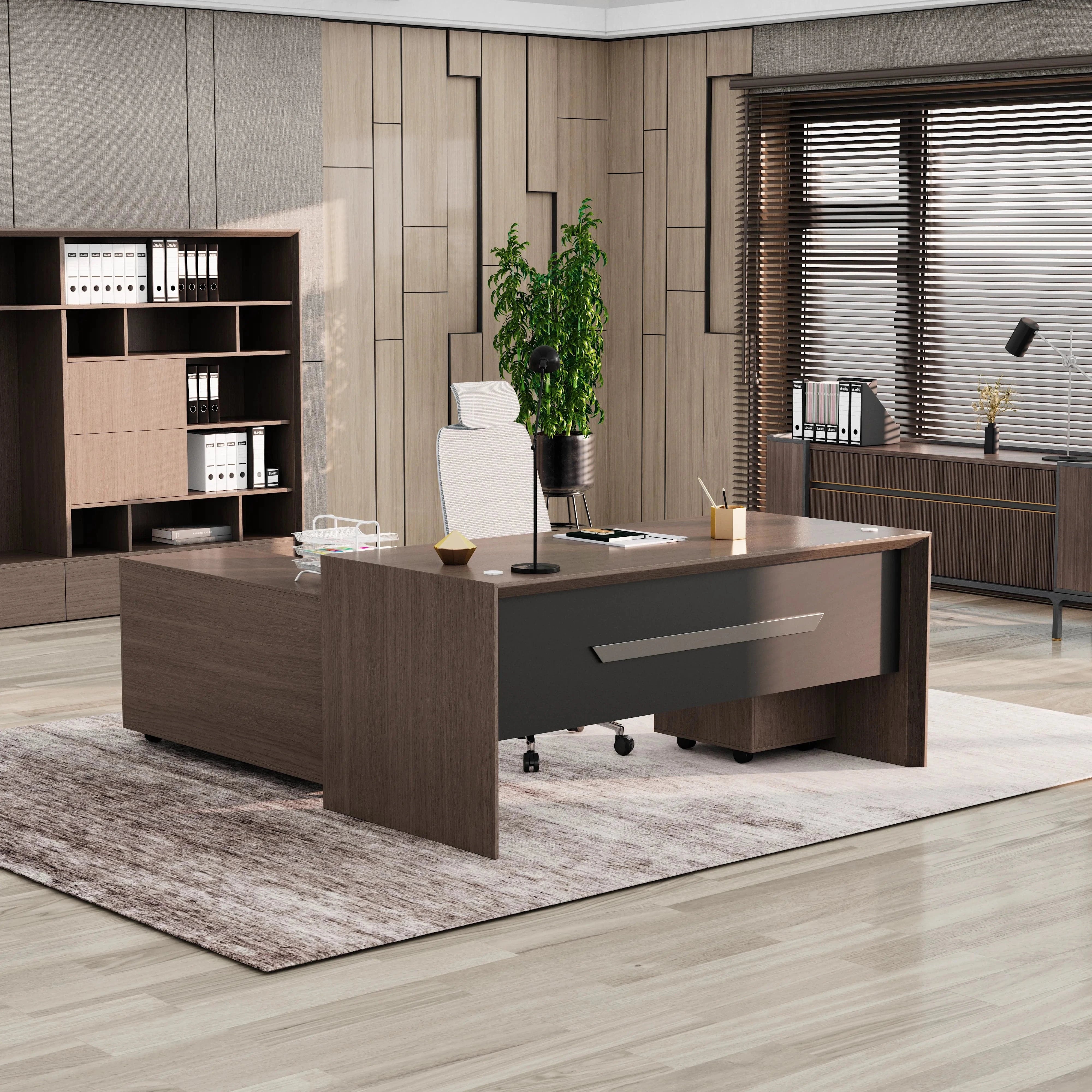 Neptune · Executive Desk w/ Mobile Storage