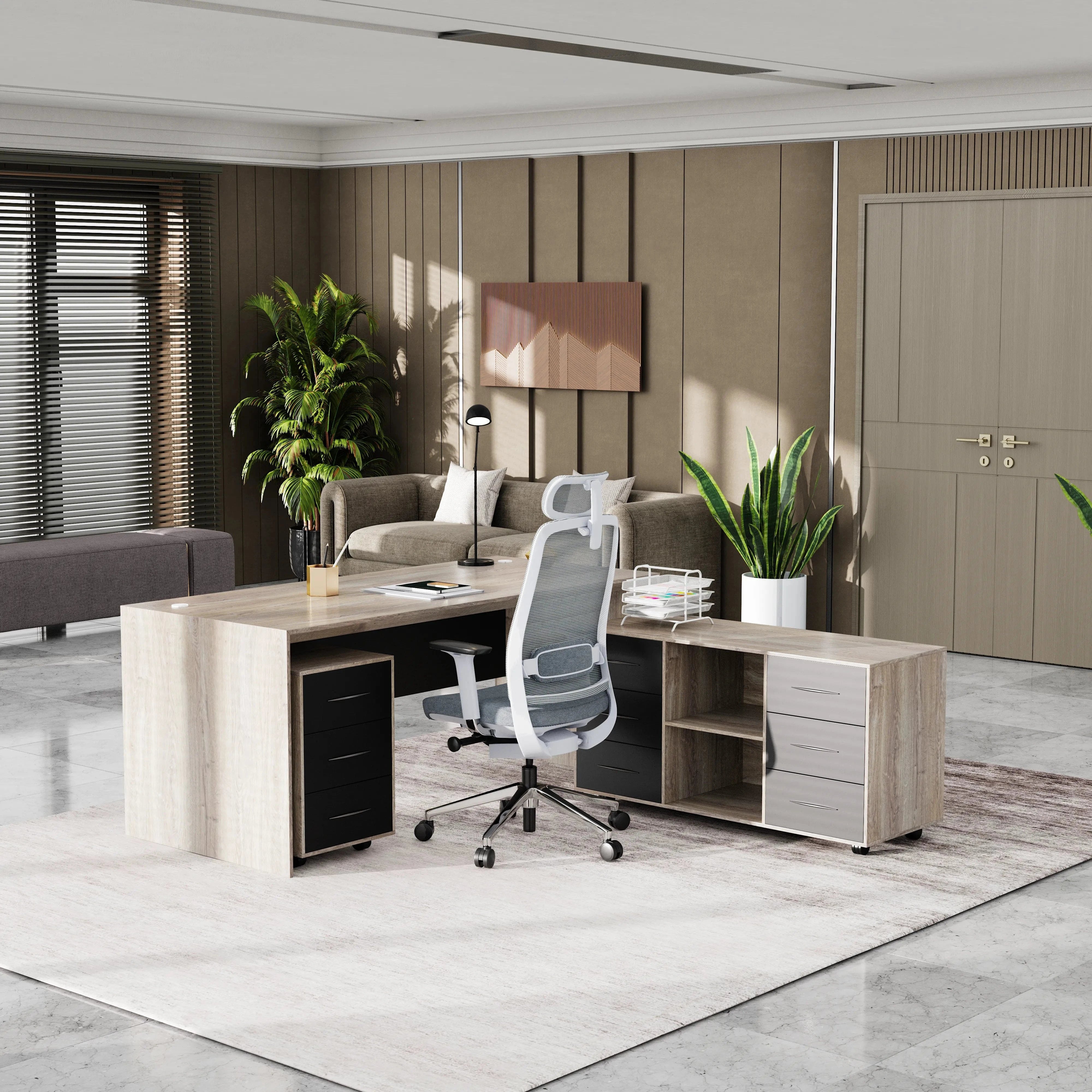 Neptune · Executive Desk w/ Mobile Storage
