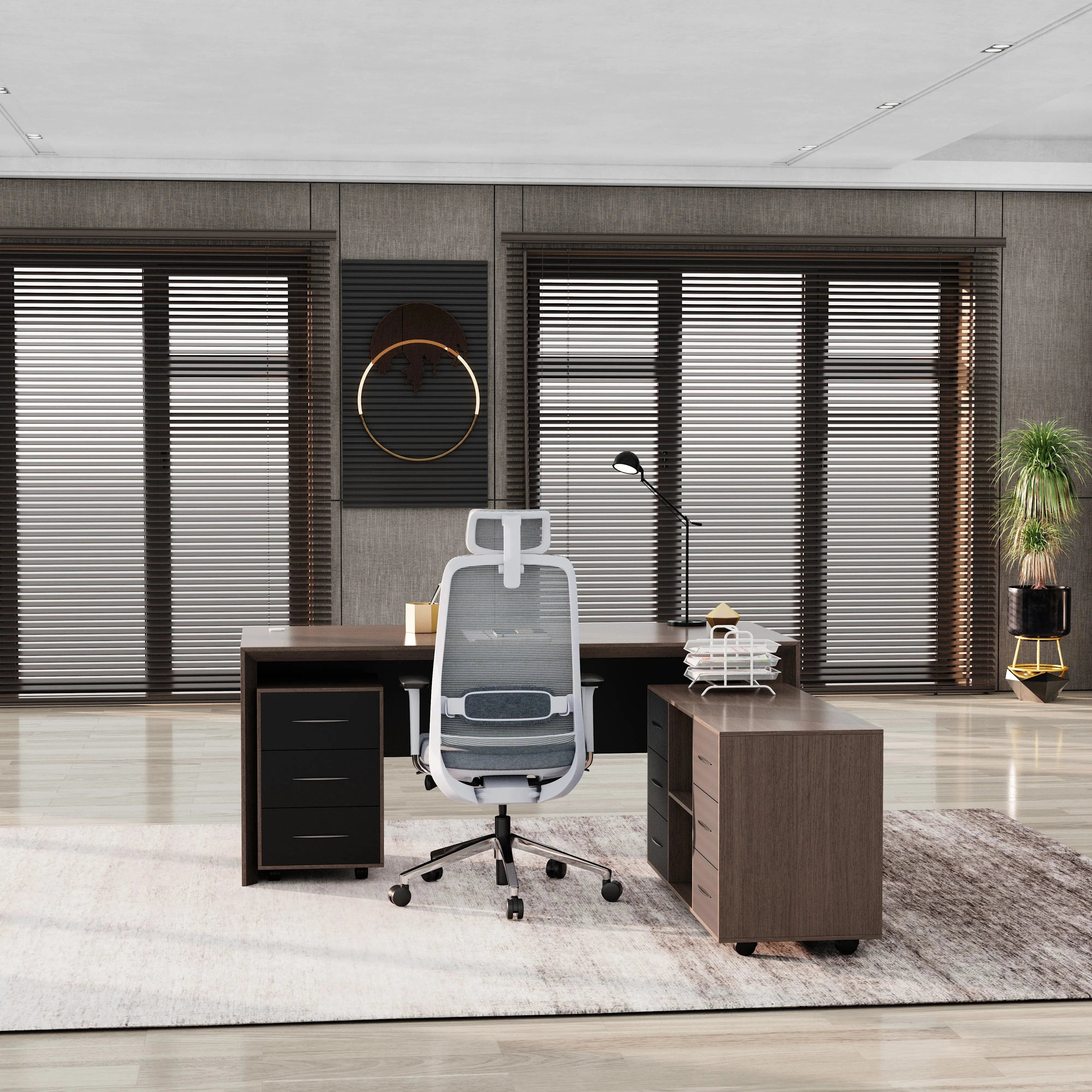 Neptune · Executive Desk w/ Mobile Storage