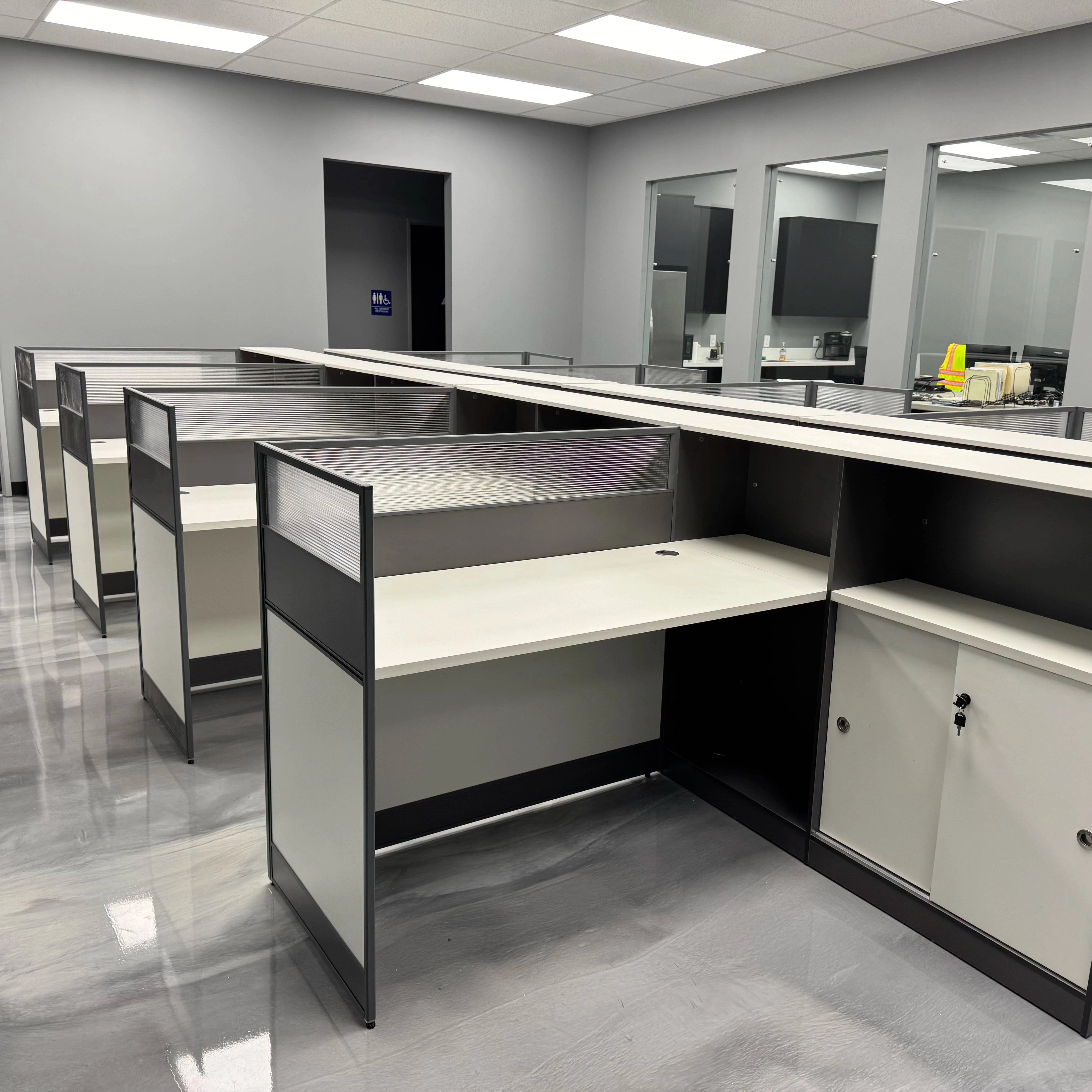 Noelle ยท L-Shaped Cubicle Office Workstation