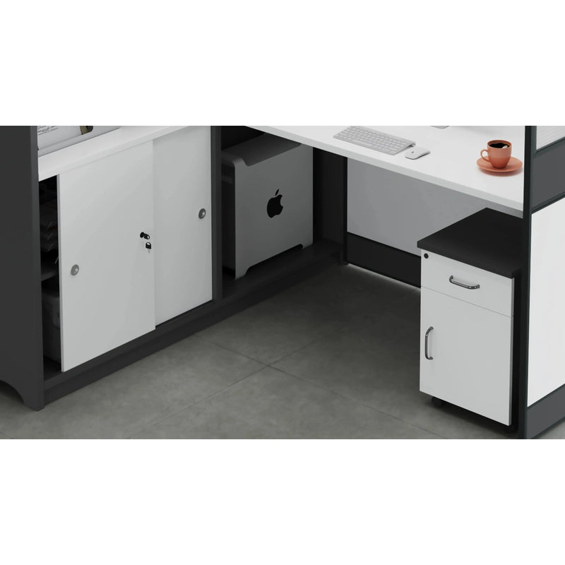 Noelle ยท L-Shaped Cubicle Office Workstation