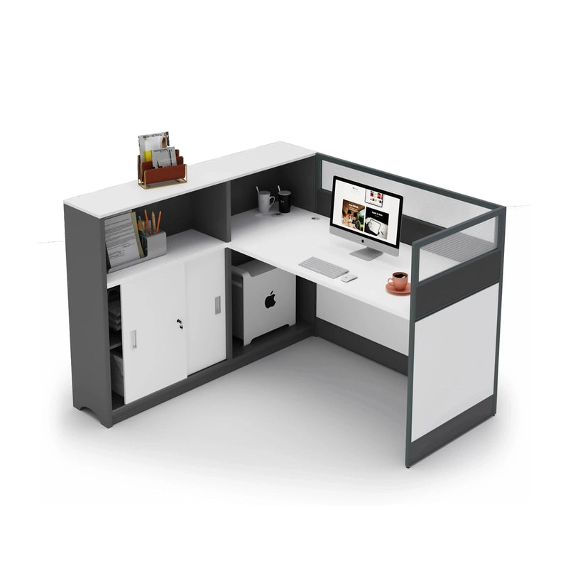 Noelle ยท L-Shaped Cubicle Office Workstation
