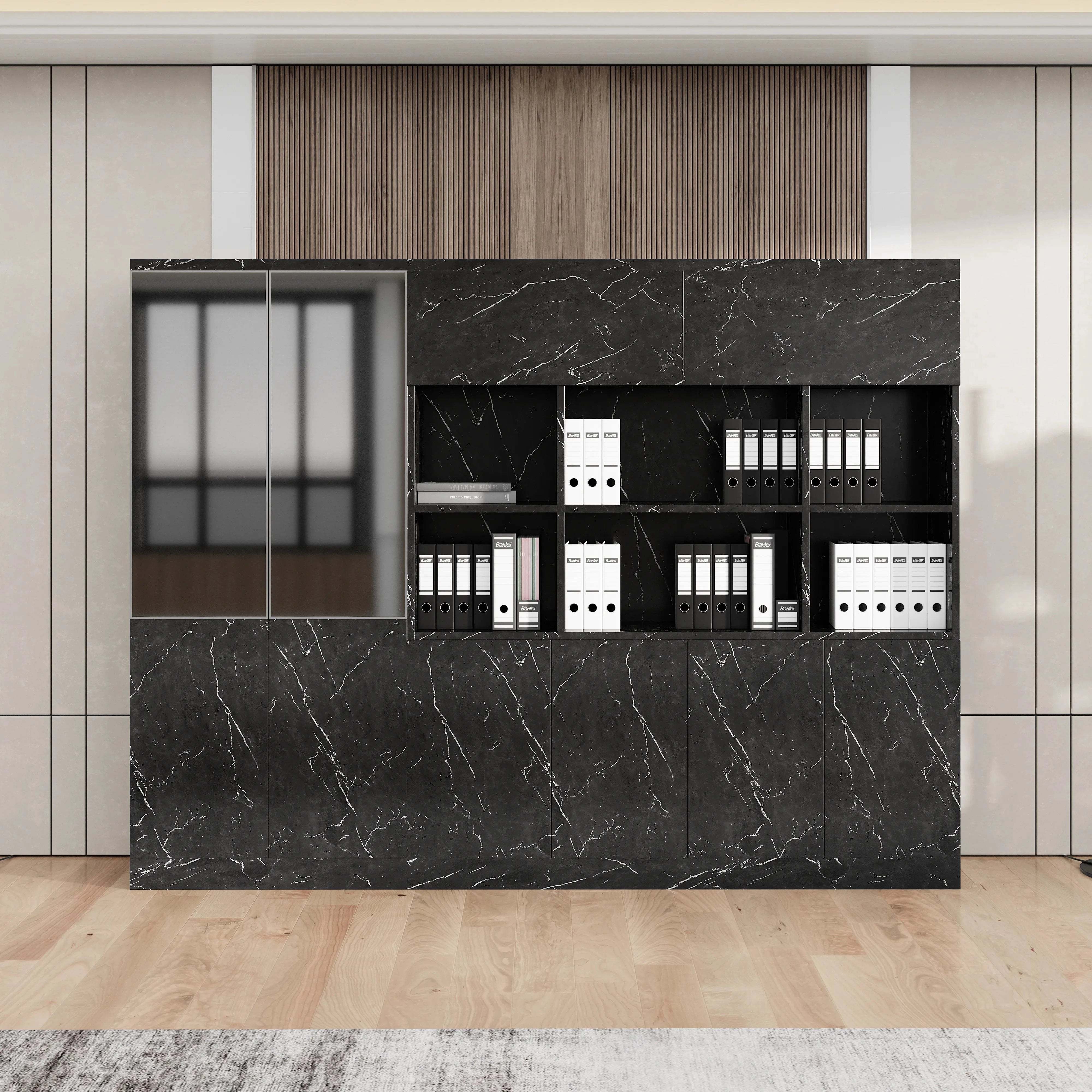 Norton · 106″ Office Shelving & Cabinets