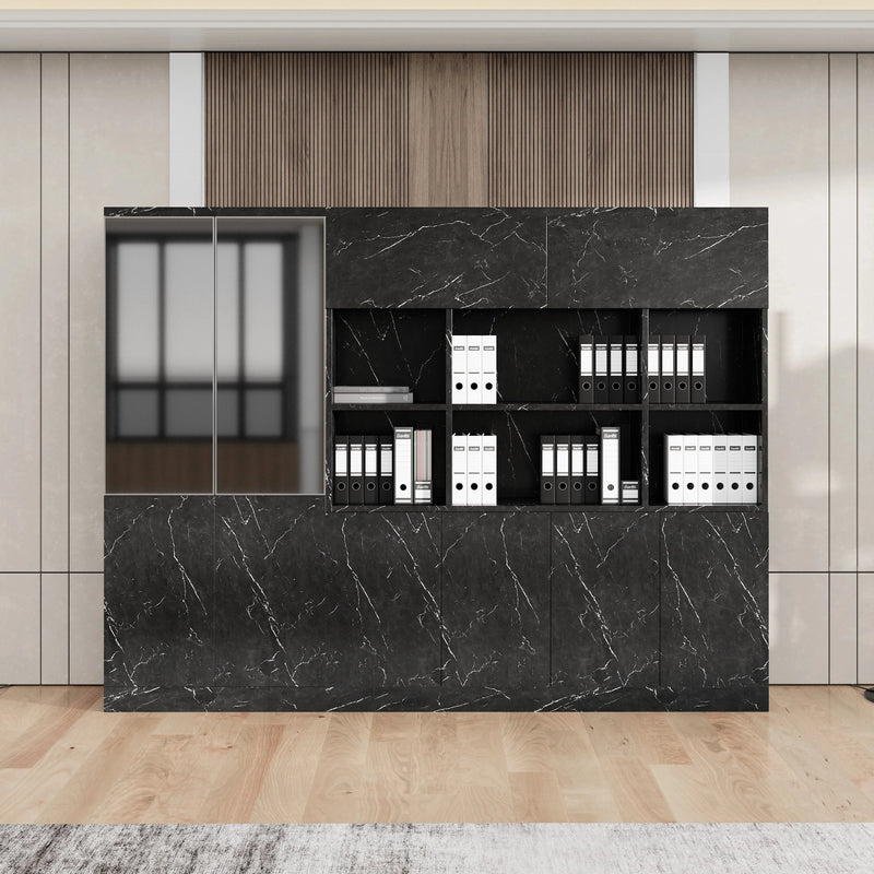 Norton · 106″ Office Shelving & Cabinets