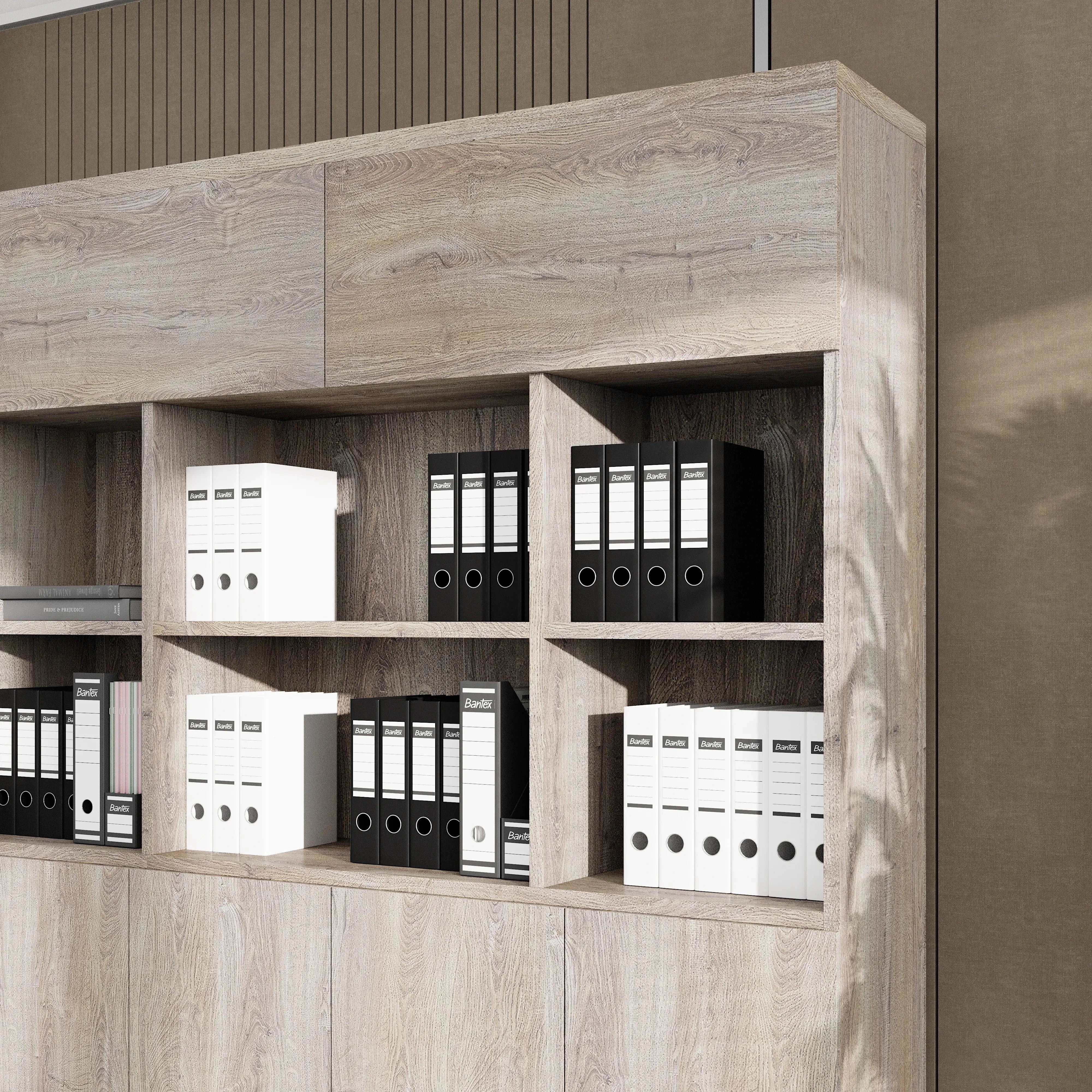 Norton · 106″ Office Shelving & Cabinets
