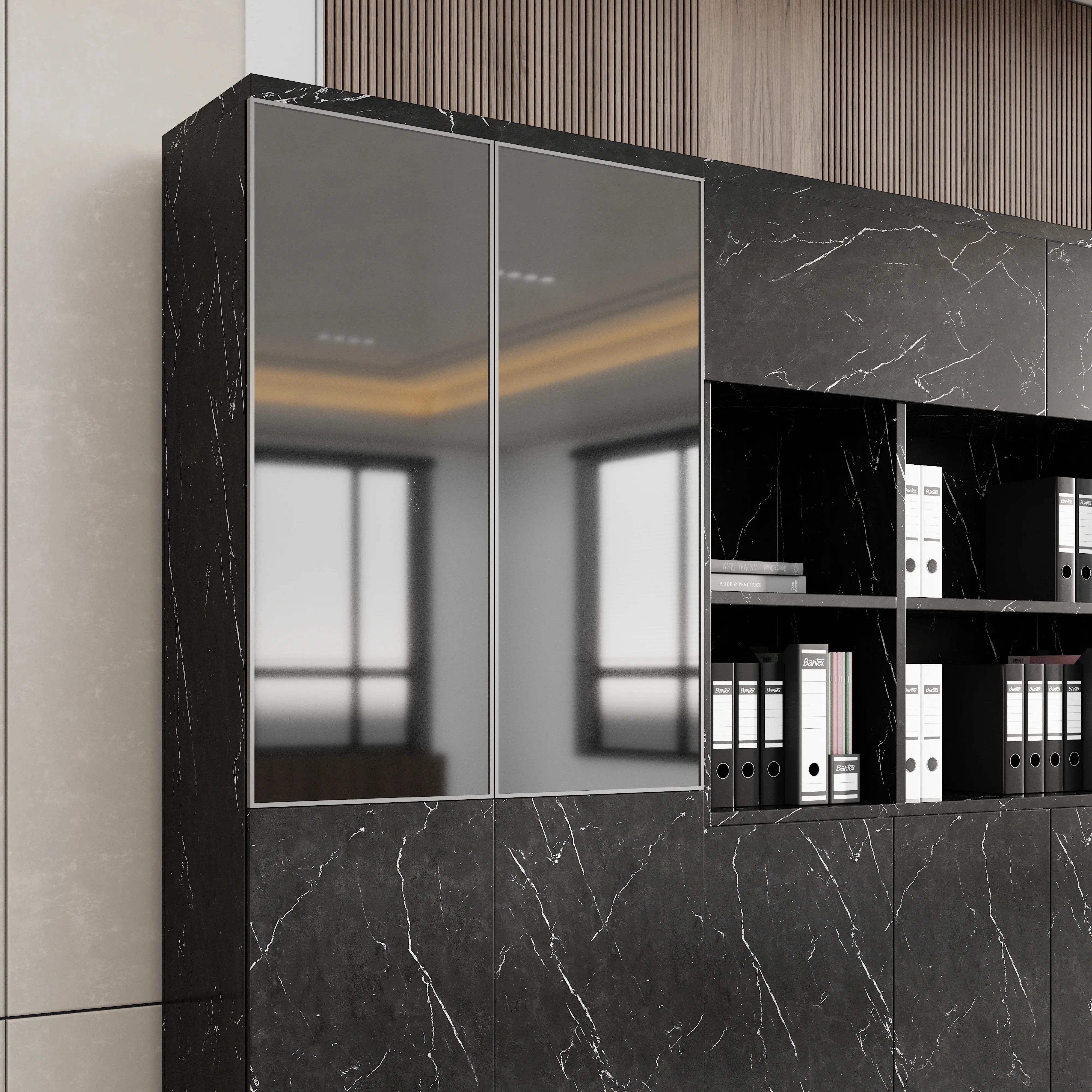 Norton · 106″ Office Shelving & Cabinets