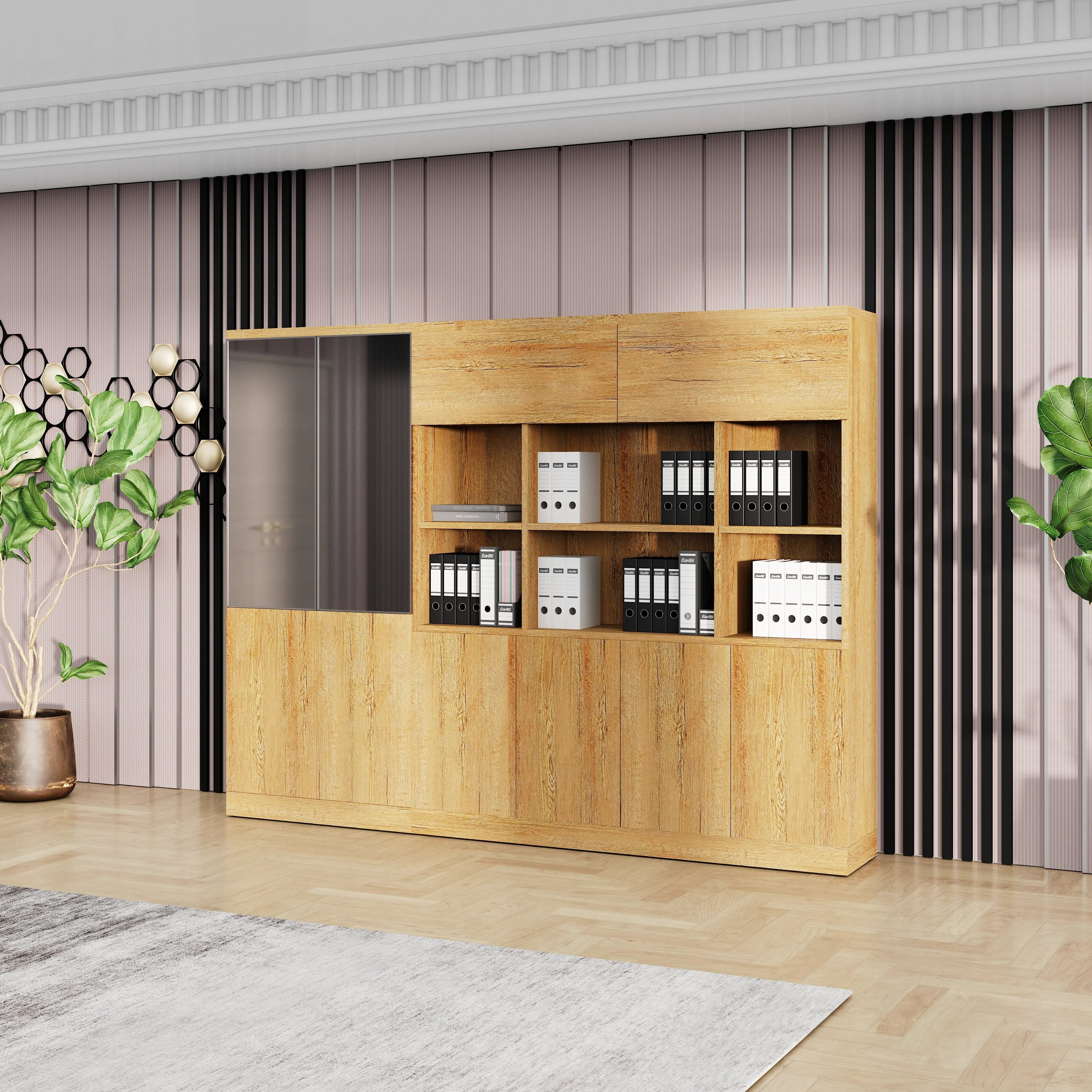 Norton · 106″ Office Shelving & Cabinets