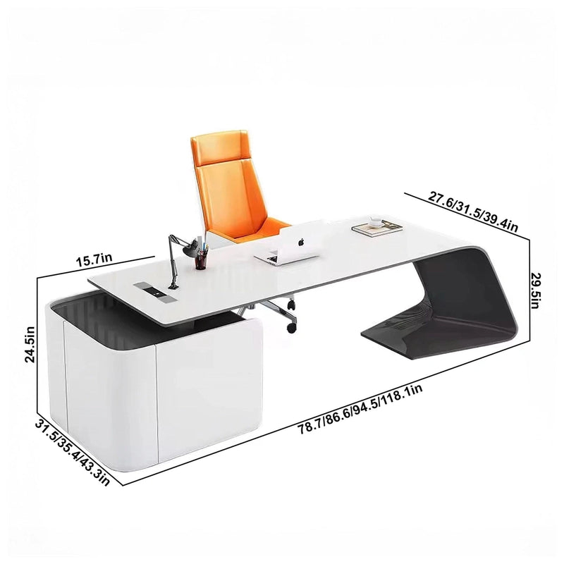 Nyro ยท Modern L-Shaped Executive Desk