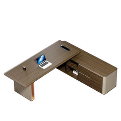 Ophelia 63-102 英寸米色 L 形行政办公桌 | AF Legend Hestia JY-FYA08-10