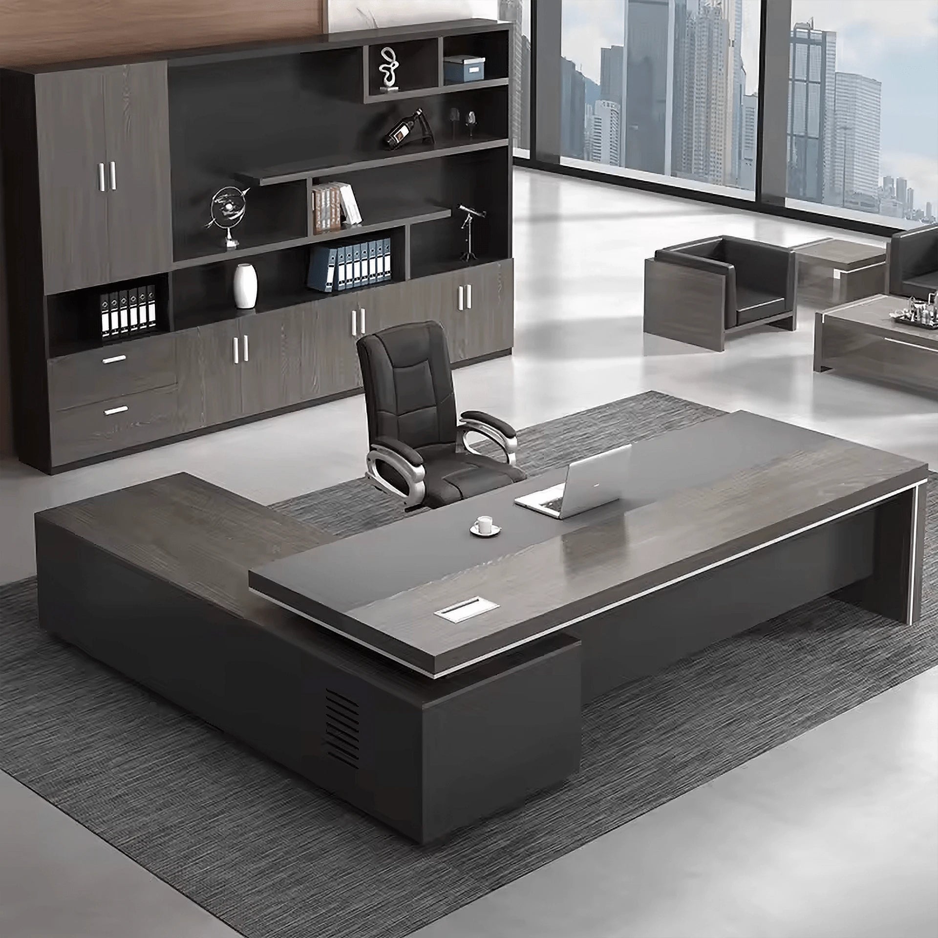 Oryx ยท Modern L-Shaped Executive Desk