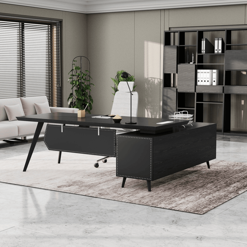 Pacific · Modern L-Shaped Executive Desk