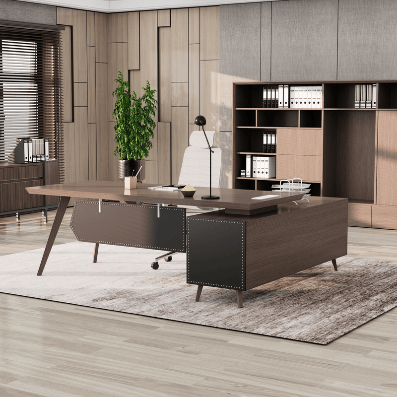 Pacific · Modern L-Shaped Executive Desk