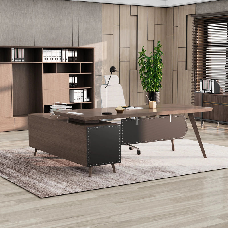 Pacific · Modern L-Shaped Executive Desk