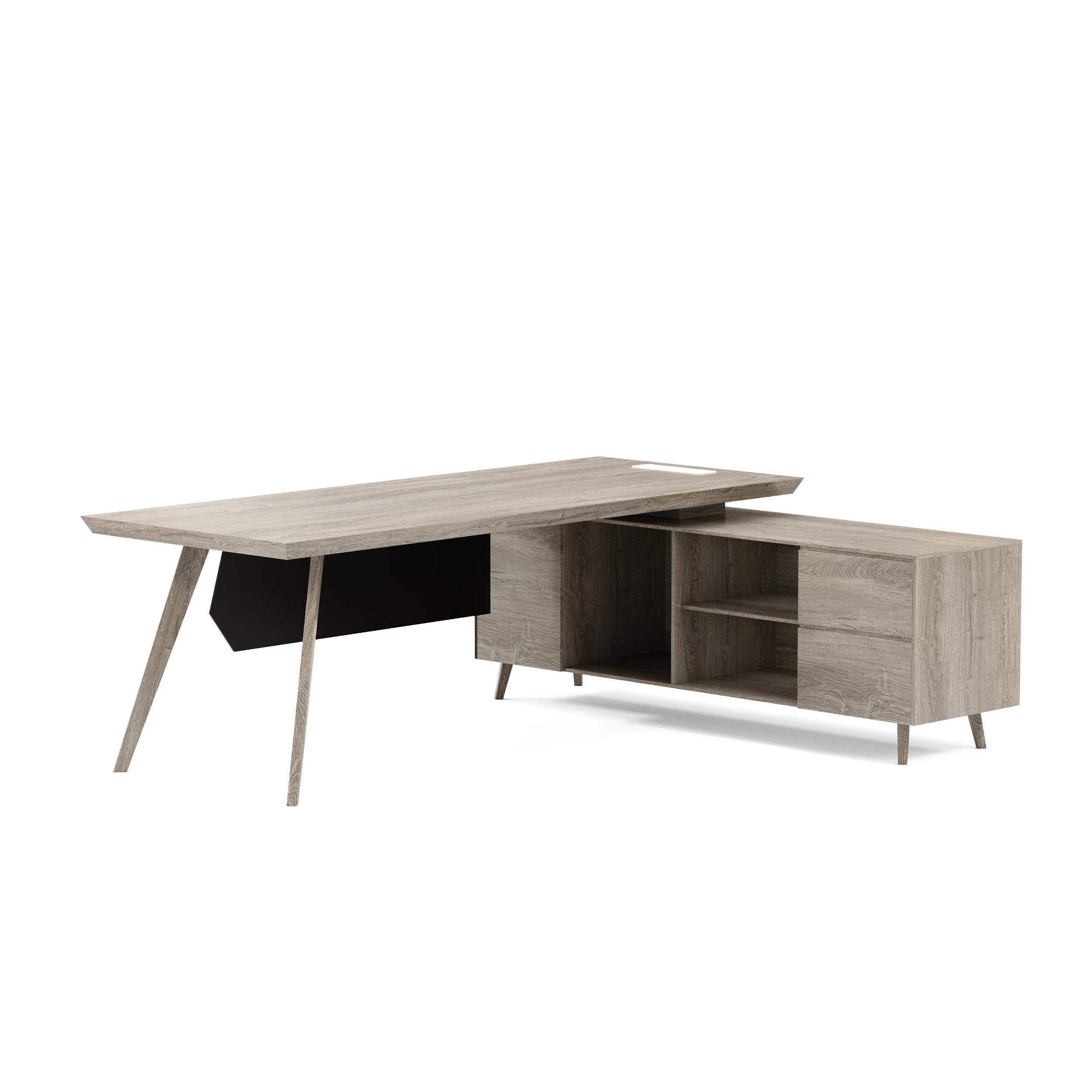 Pacific · Modern L-Shaped Executive Desk